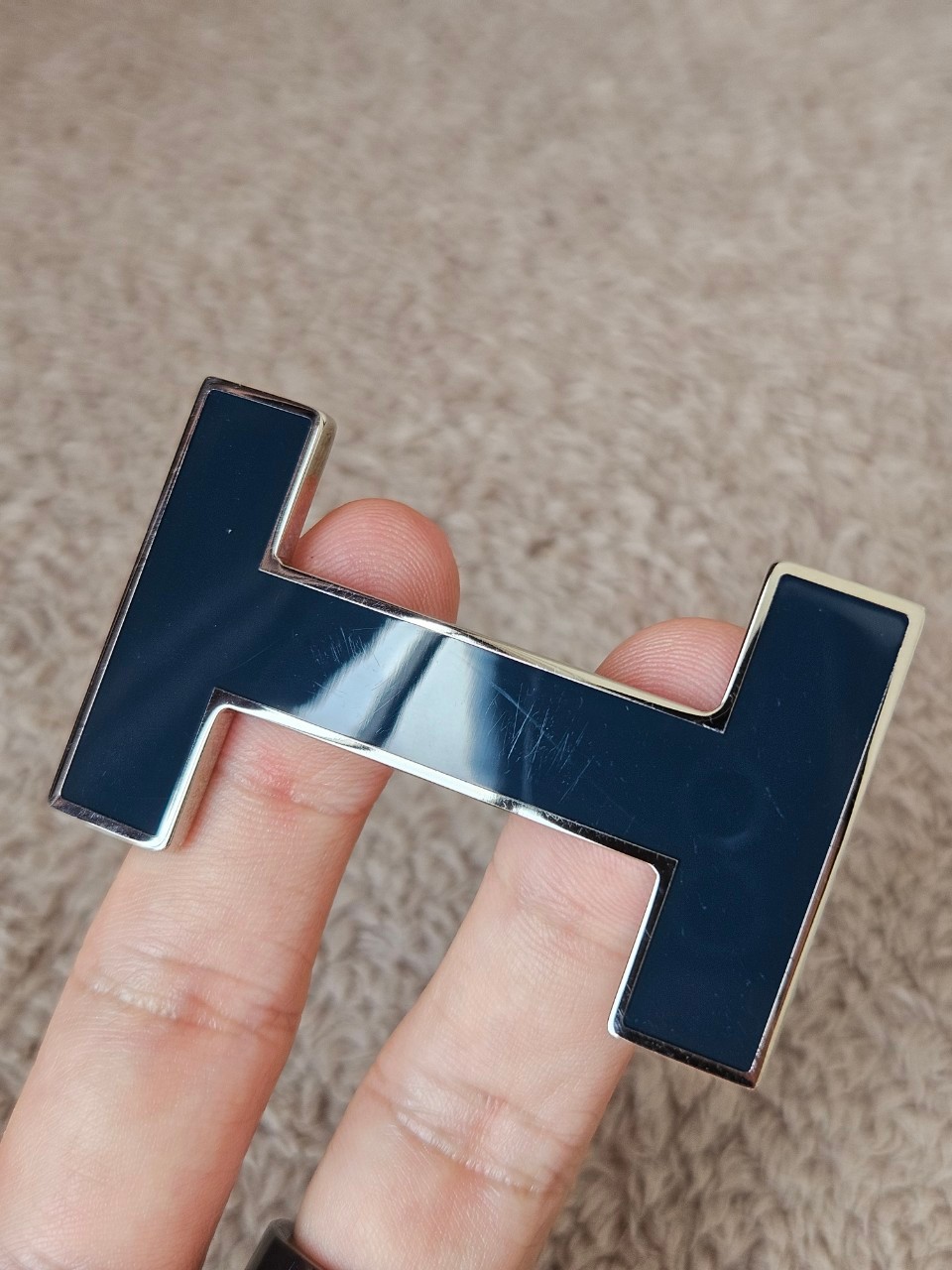 Hermes belt 32mm stamp R square