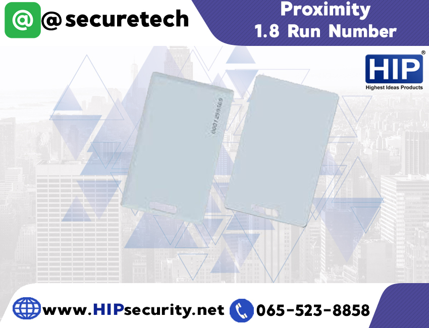 HIP การ์ด Card รุ่น Proximity 1.8 Run Number
