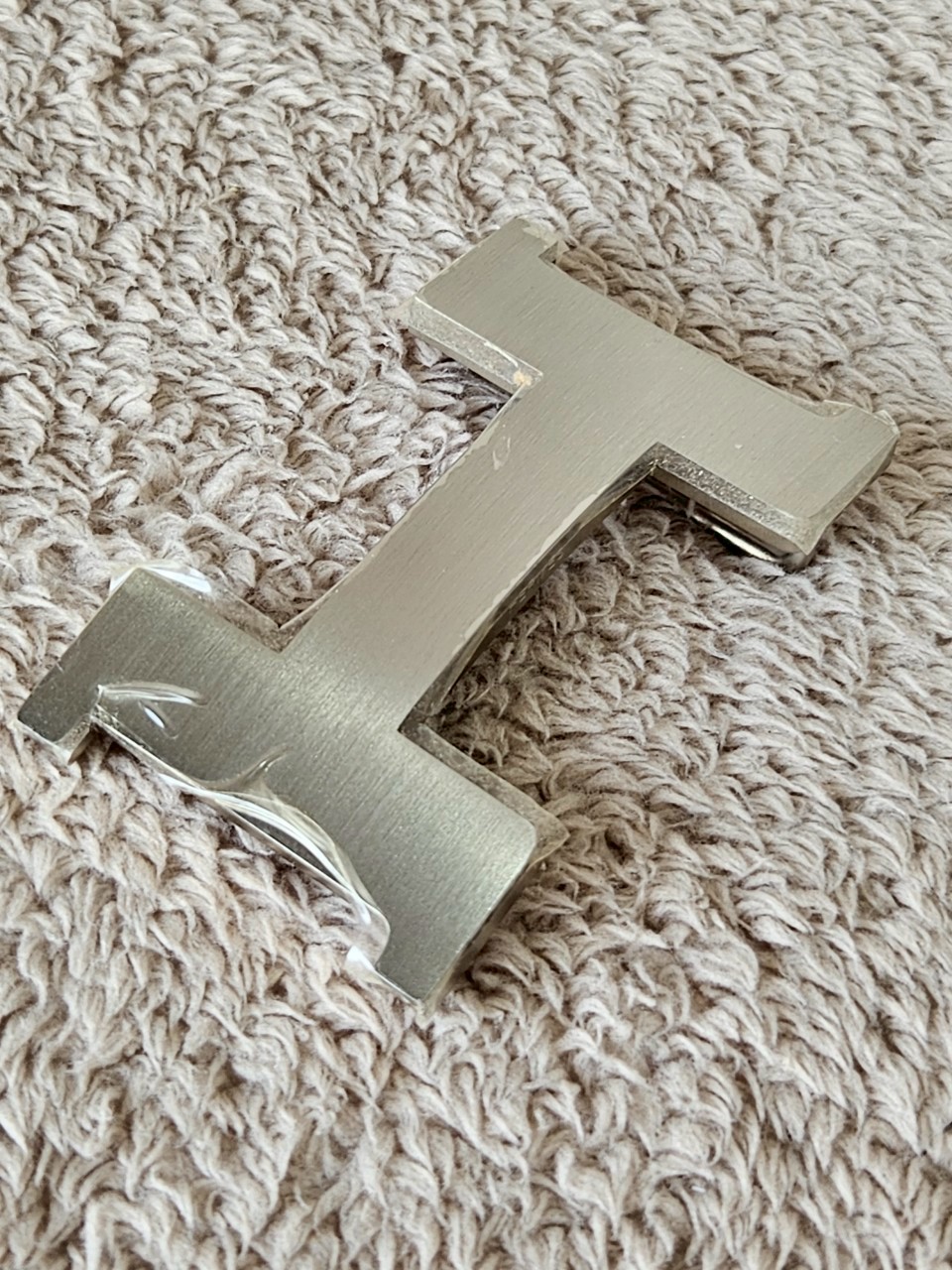 Hermes belt 42mm size85 เอว33-34.5 สายสีแดง/โอรส