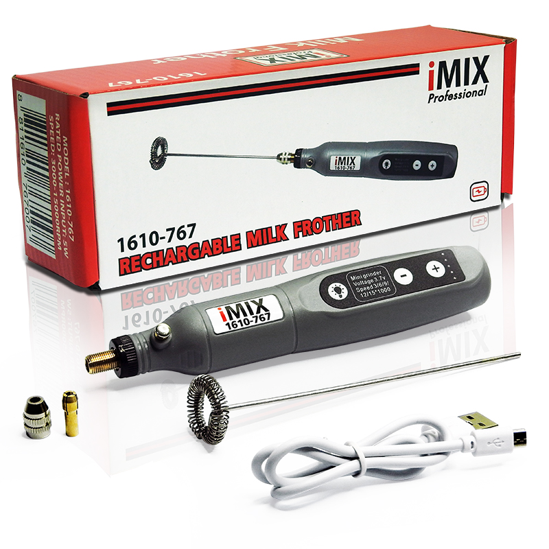 iMIX Milk frother Machine USB Charger 3.7V-5 levels speed
