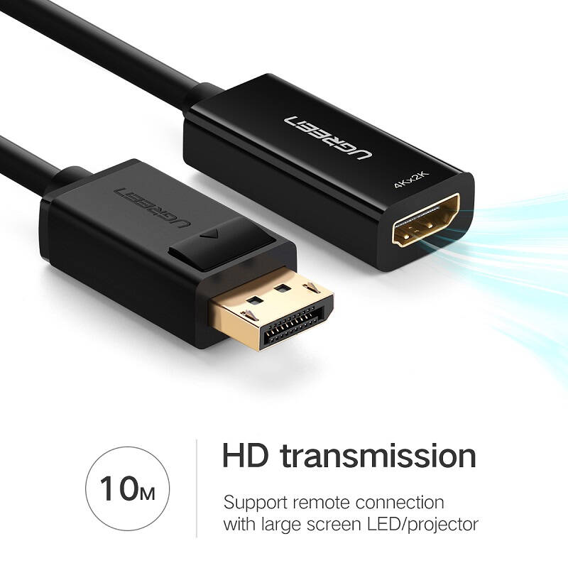 UGREEN DisplayPort DP Male to HDMI Female Cable Adapter Display Port Converter for Projector HP/Dell Laptop