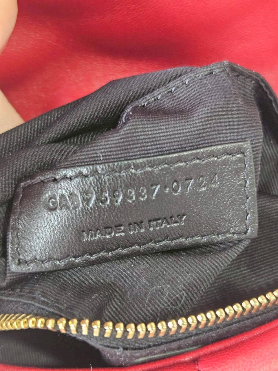 YSL Toy Puffer Mini Bag สีแดง