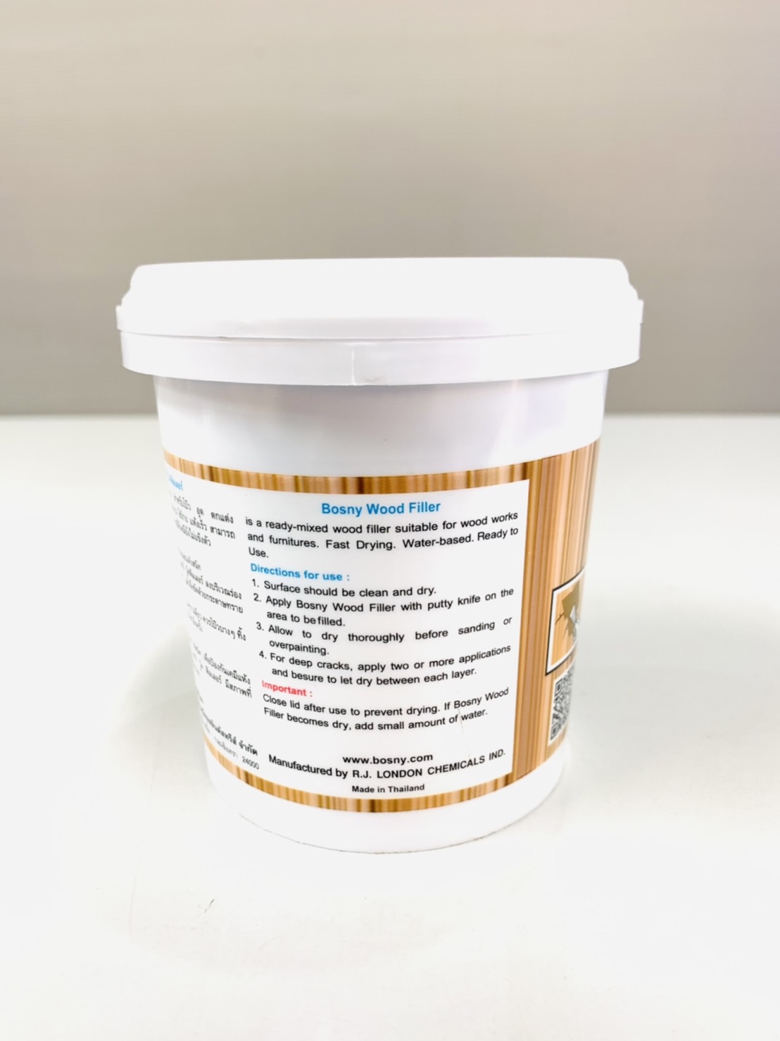 วู๊ดฟิลเลอร์ บอสนี่ 0.5 กก #01 TEAKฺ