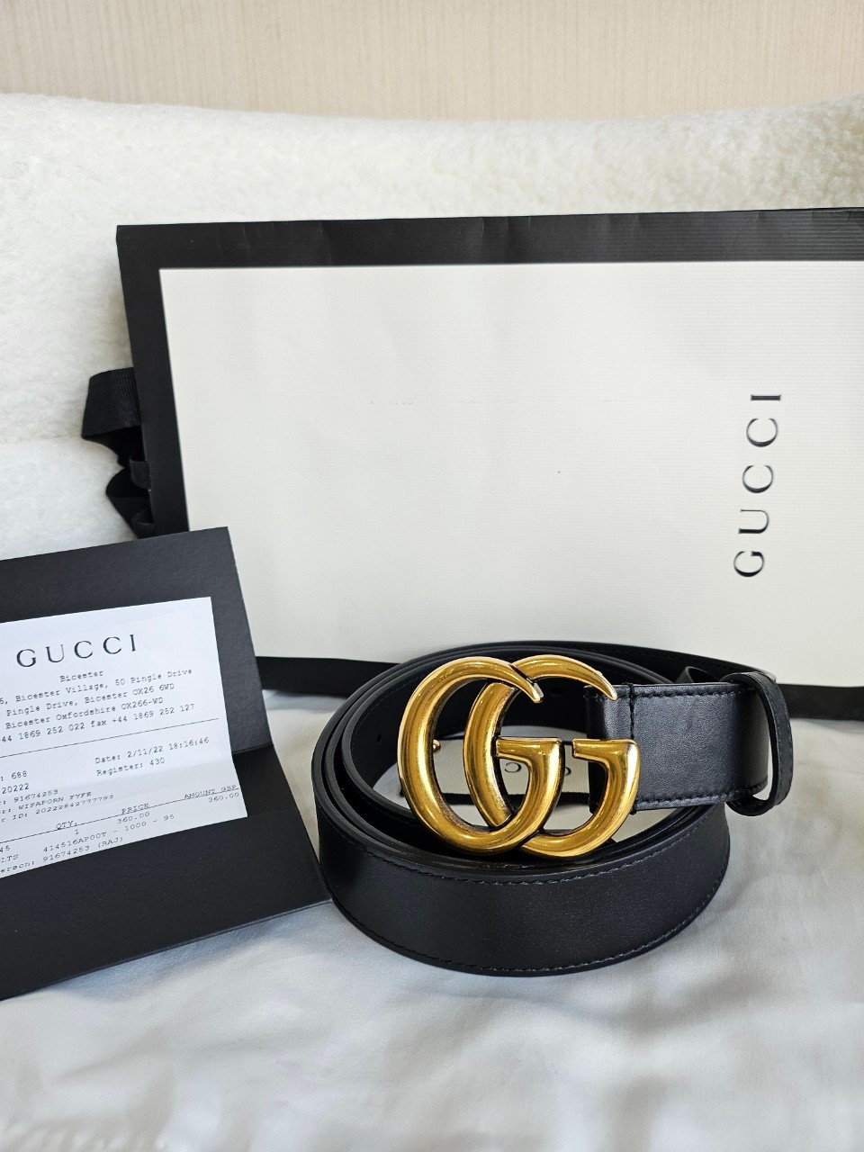เข็มขัดกุชชี่ gucci belt 2022 size95/38