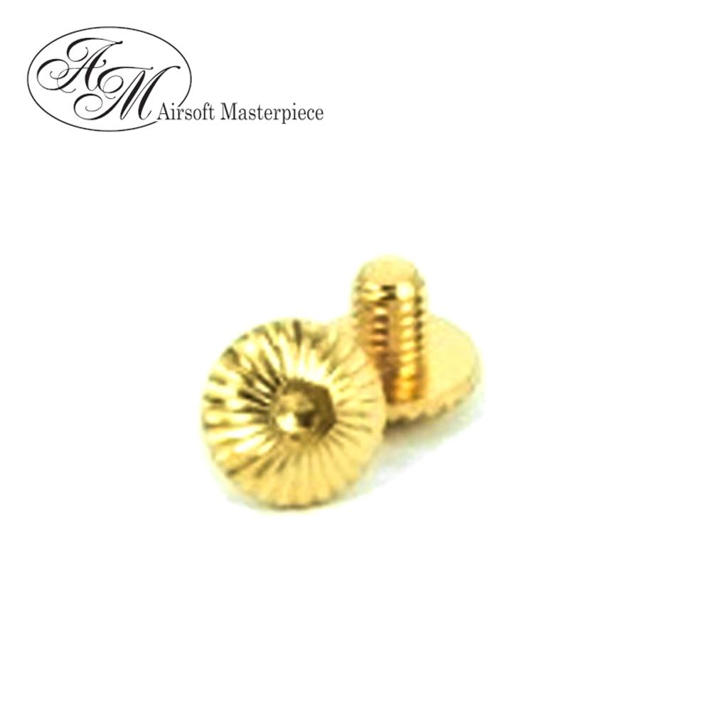 Airsoft Masterpiece Steel Infinity Ver.2 Grip Screw for Hi-CAPA (Gold)