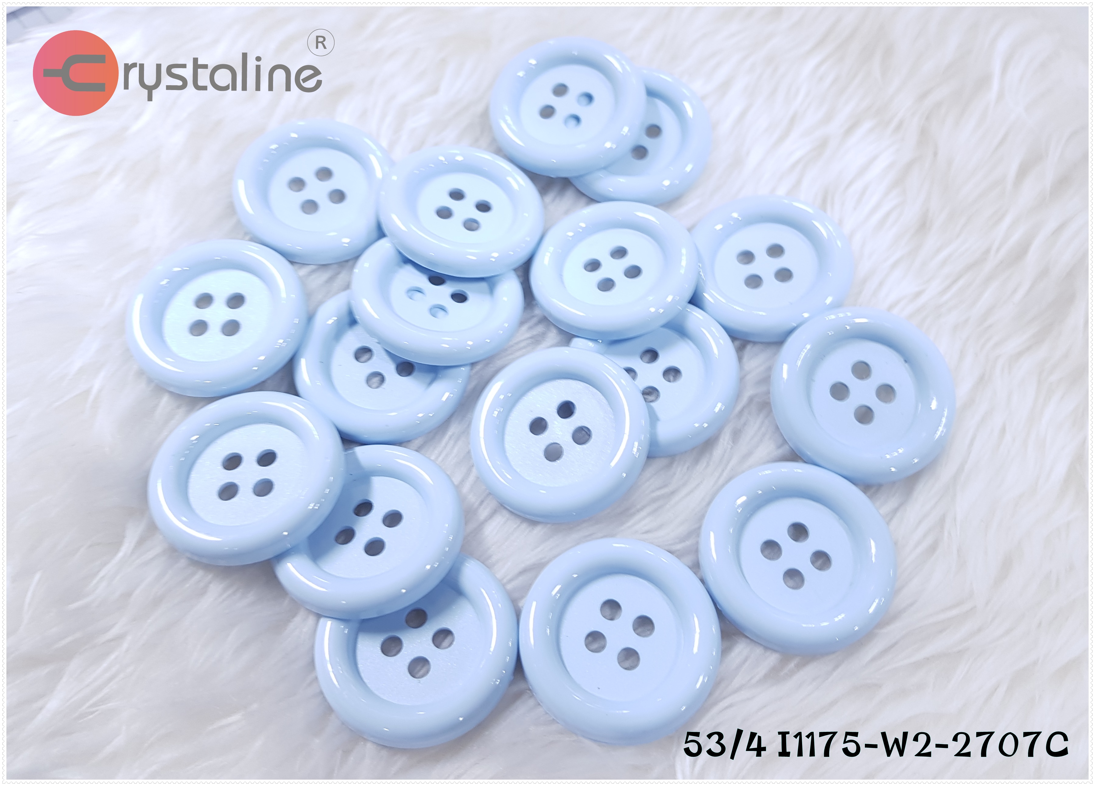 Big button - Blue col. (size 53L,50pcs/pack)