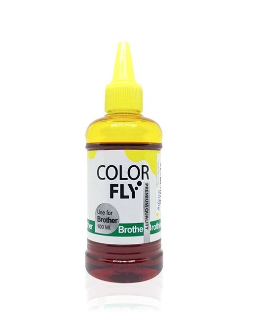 Color Fly Refill Ink Jet หมึกเติมเครื่องพิมพ์ เครื่องปริ้นท์ Brother สีเหลือง