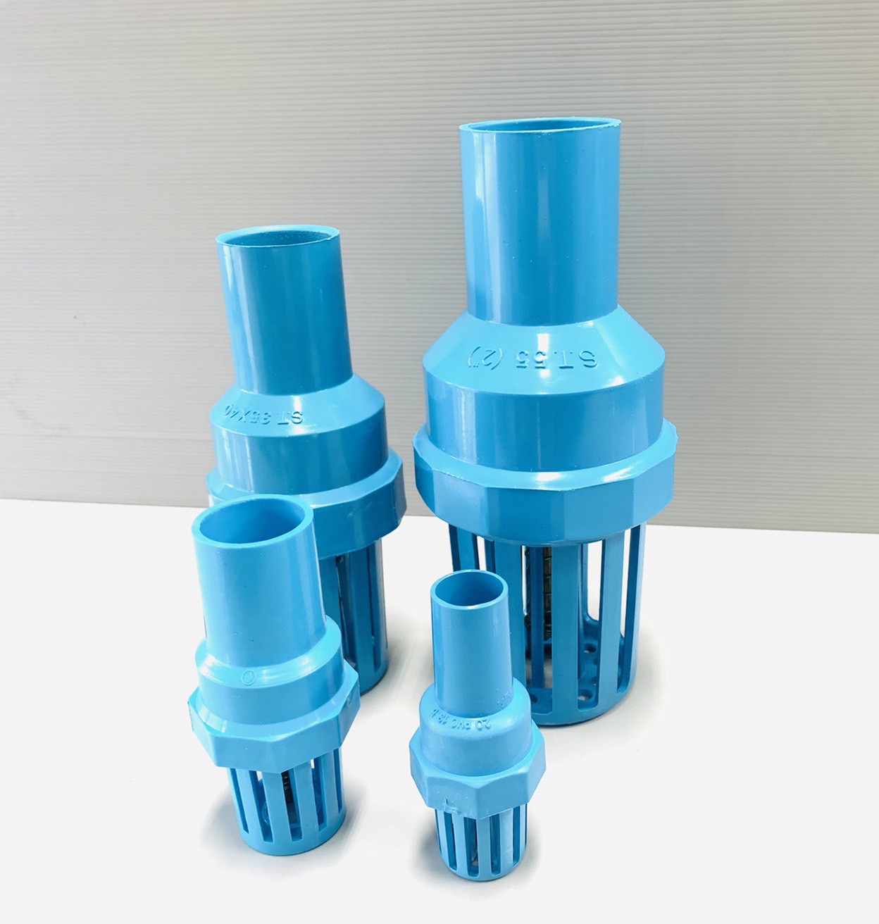 ฟุตวาล์วดูดน้ำ PVC สวม โรงเล็ก (หัวกะโหลก)