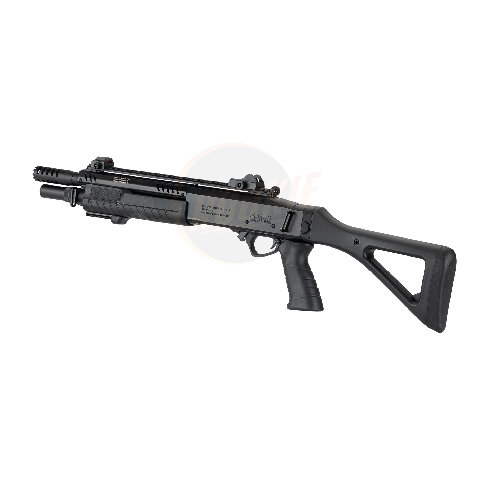 BO FABARM STF/12 Compact 11" Gas Pump Action Shotgun (Black)