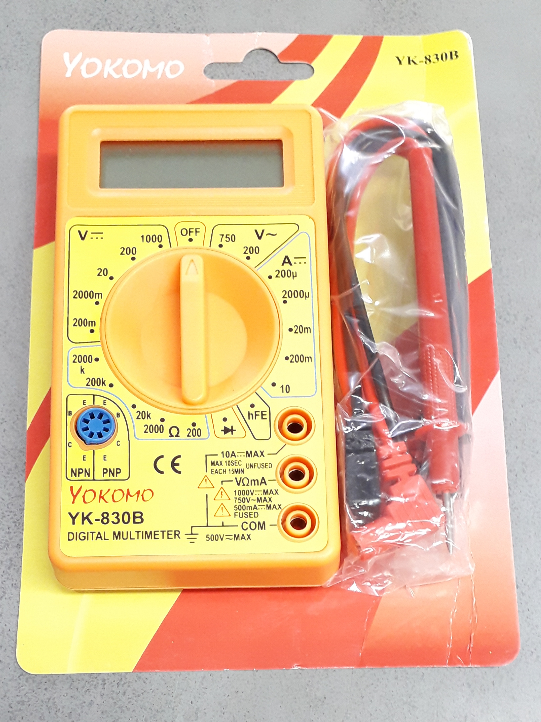 มัลติมิเตอร์วัดไฟ YOKOMO 830B แบบดิจิตอล