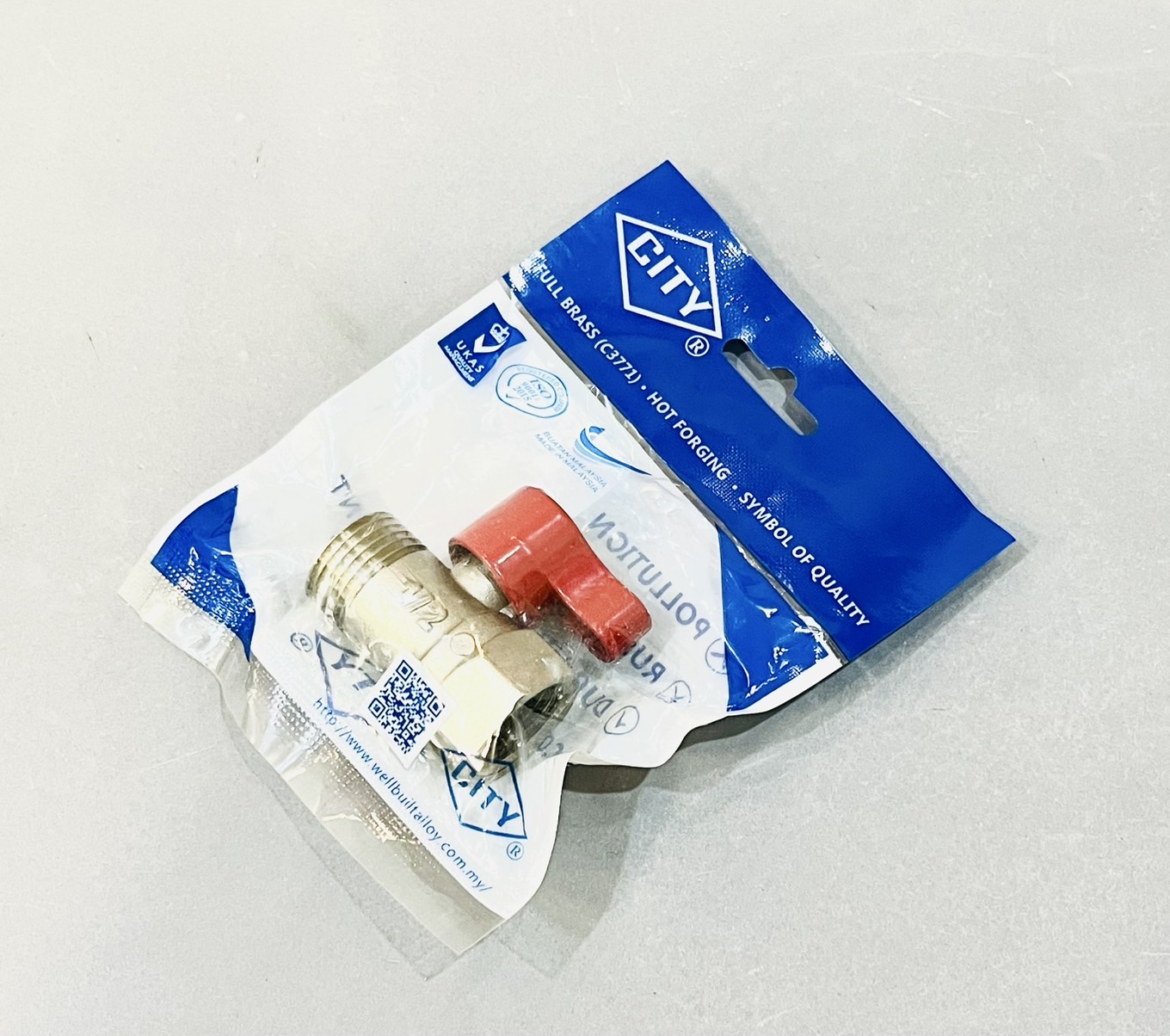 มินิบอลวาล์ว 1/2" ผม รุ่นประหยัด