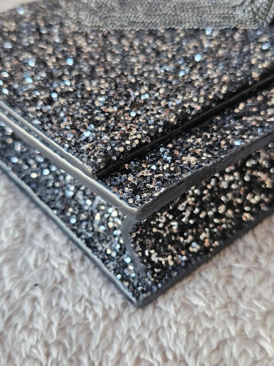 YSL 452159 Kate Bag in Black Sequins 7.5