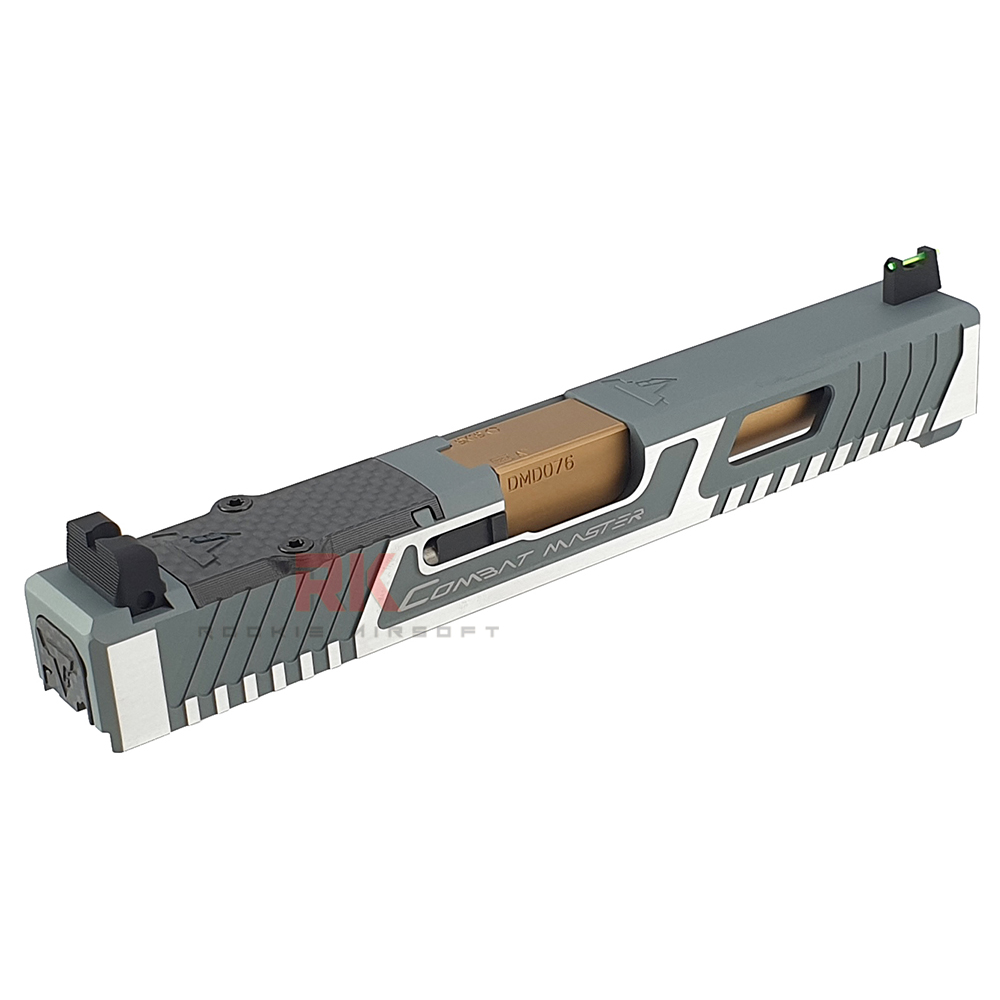 Nova CNC Aluminum TTI G17 RMR Slide Kit for Marui G17 Gen3 (Matte Silver)