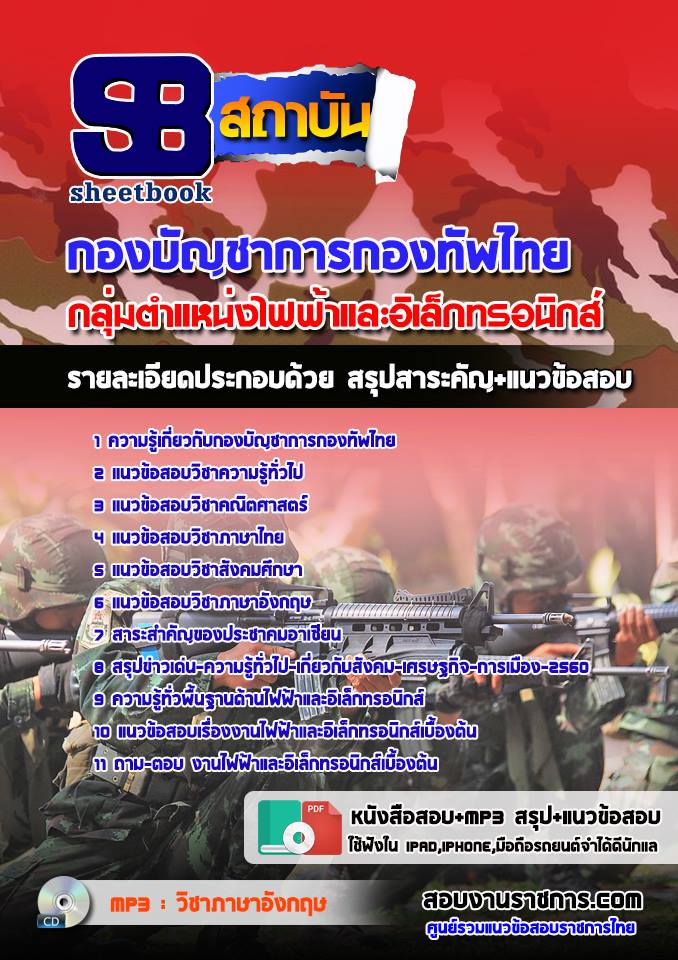 แนวข้อสอบกลุ่มตำแหน่งไฟฟ้าและอิเล็กทรอนิกส์