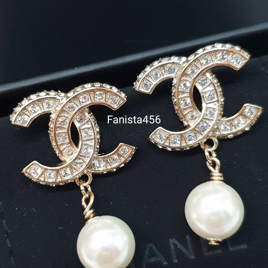 ต่างหู Chanel Earring ต่างหูชาแนลห้อยมุก
