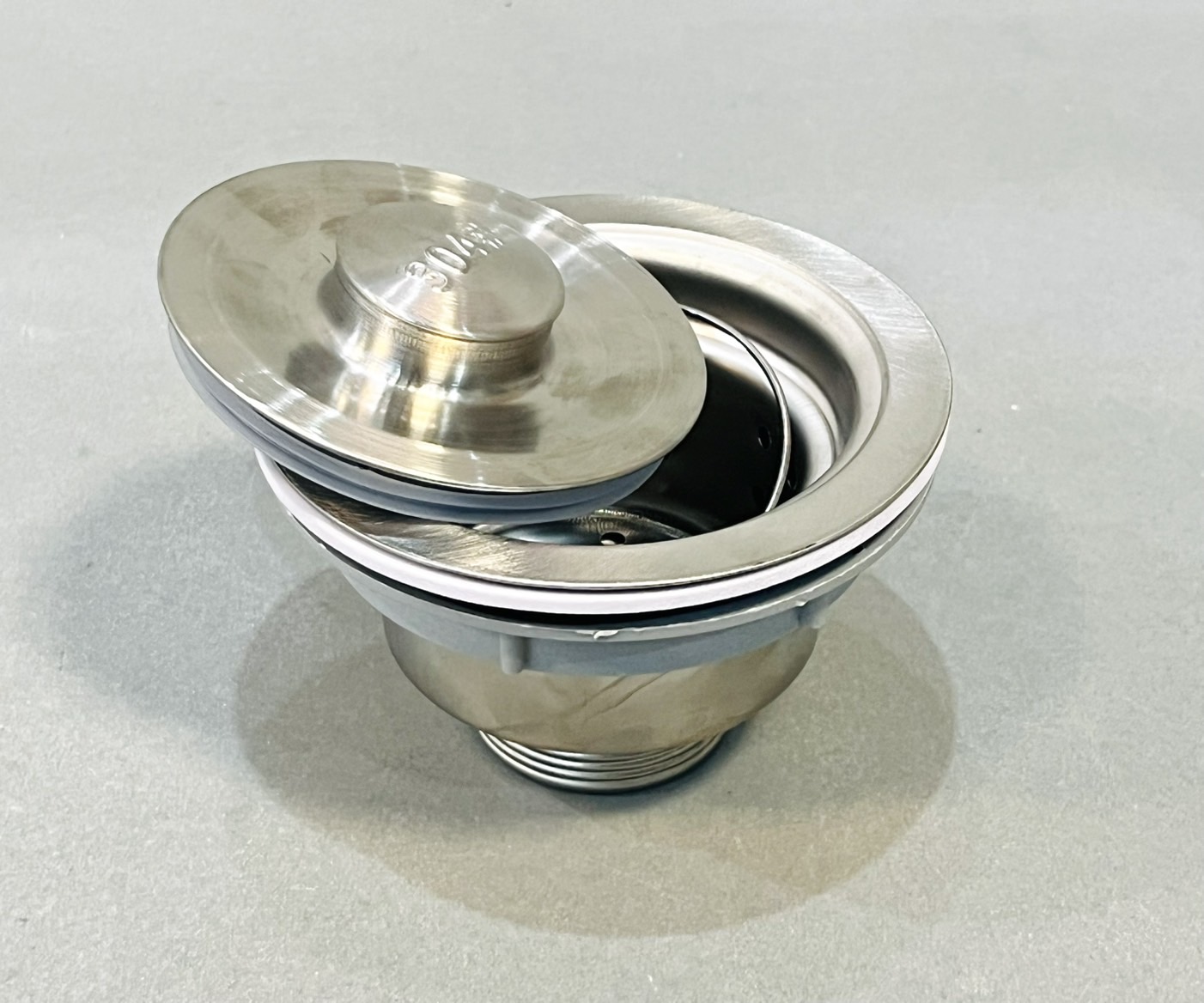 สะดืออ่างซิงค์ล้างจาน 1 หลุม สแตนเลส GG (พร้อมตะกร้า)