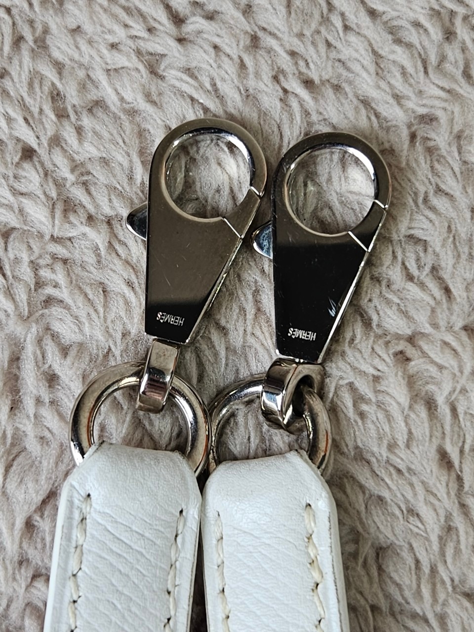 Hermes K32 Blance Epsom PHW stamp K