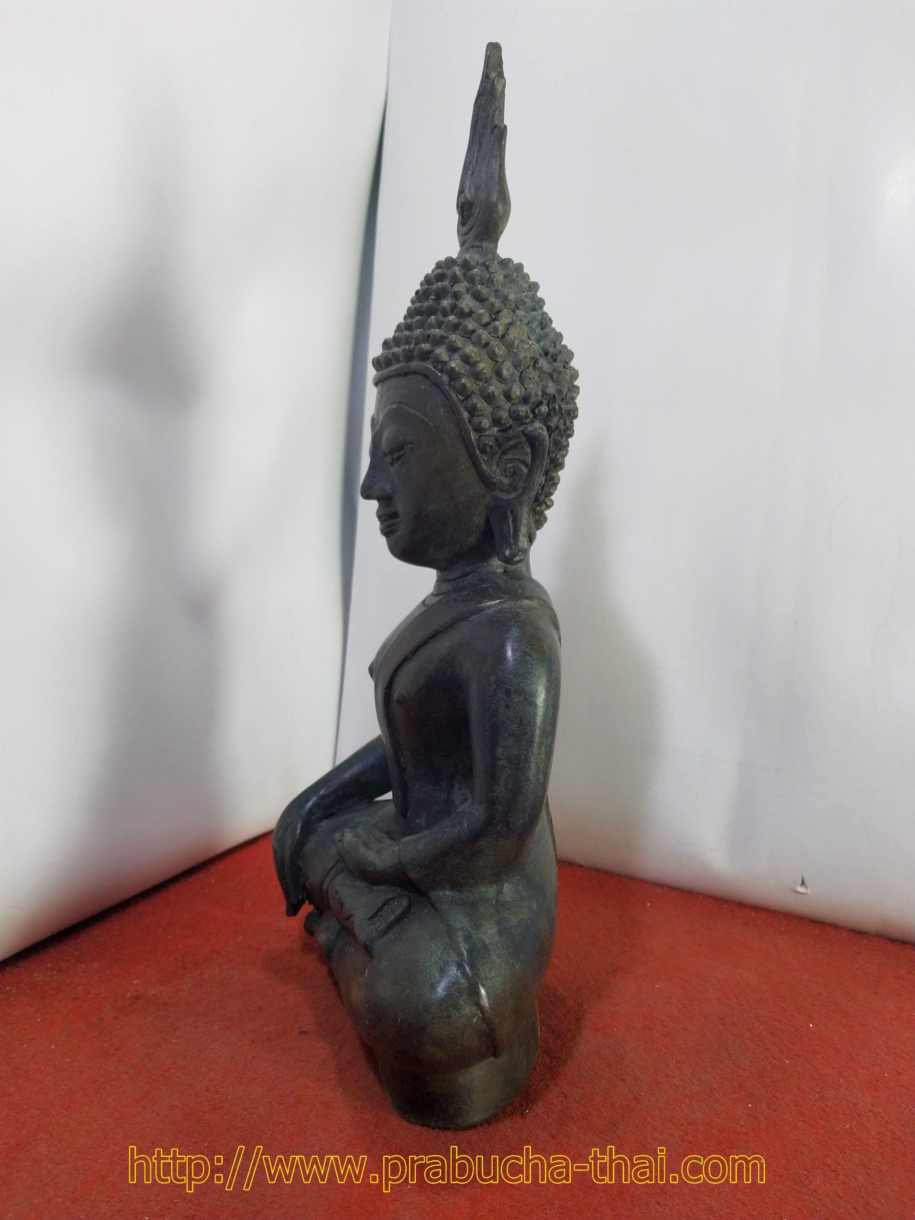 พระเชียงรุ้ง เศียรโต เกตุเพลิง หน้าตัก 5 นิ้ว เนื้อสำริด