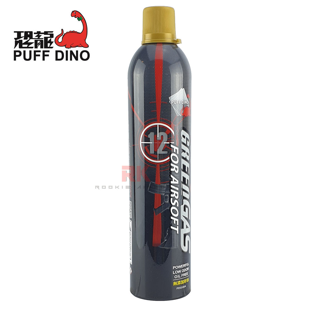 Puff Dino Green Gas 12kg (Oil Free)