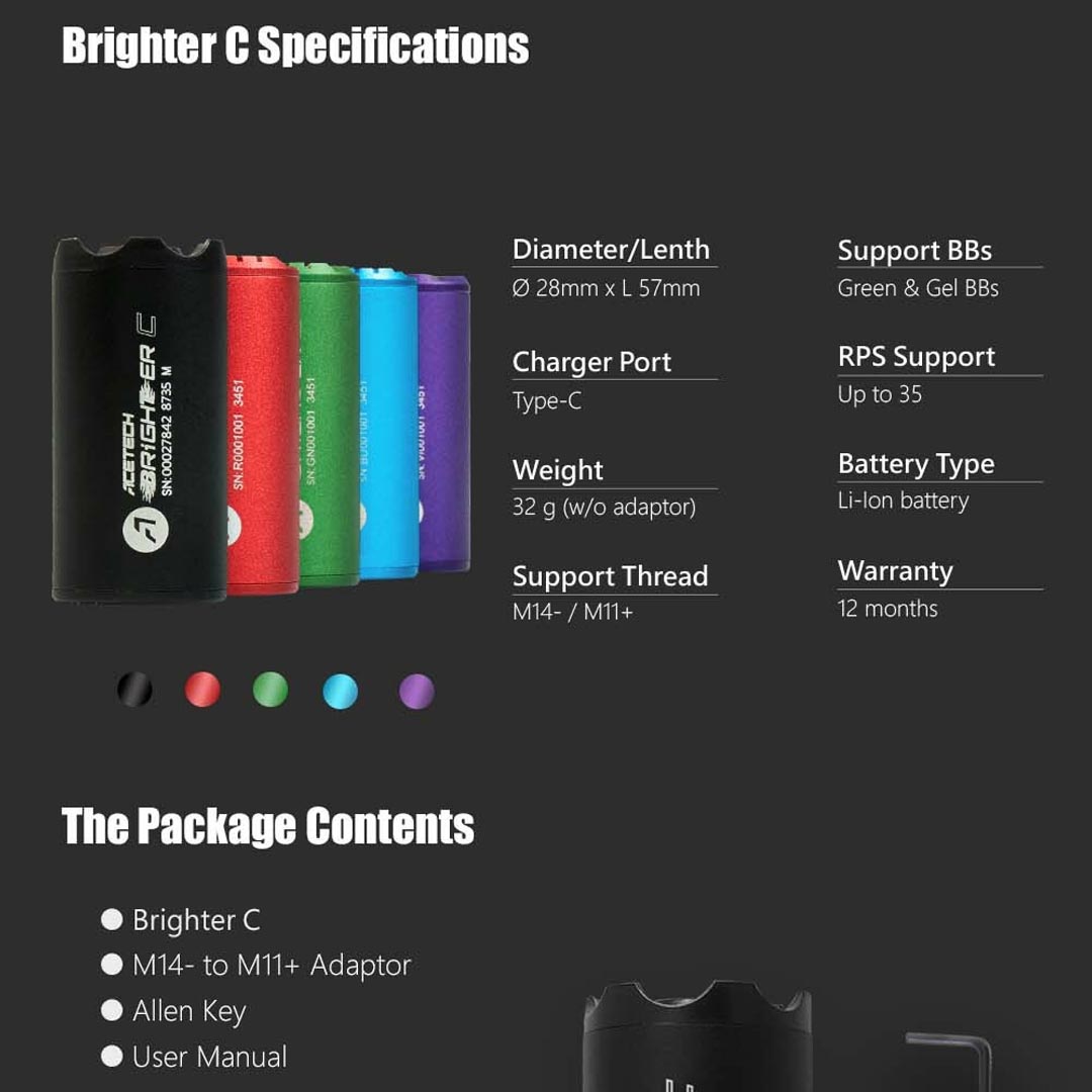 ACETECH Brighter C Tracer Unit