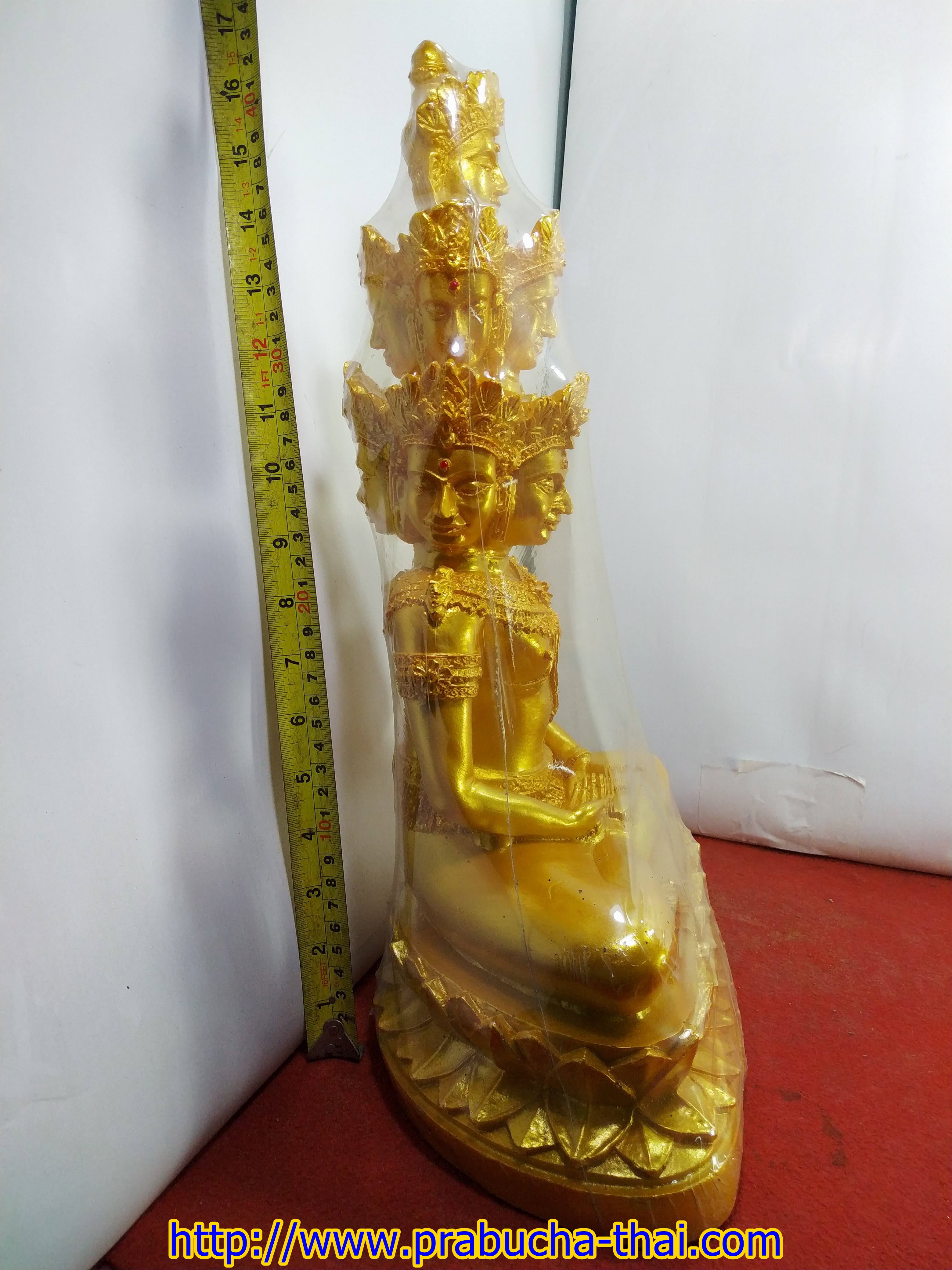 พระเศรษฐีนวโกฎิ ทรงสูง เก้าพระพักษ์ หน้าตัก9 นิ้ว เนื้อเรซิ่น