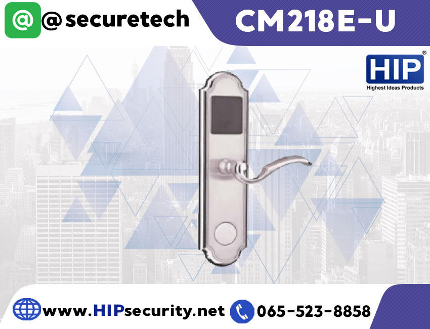 ประตูล็อคโรงแรม HIP Hotel Lock รุ่น CM218E-U