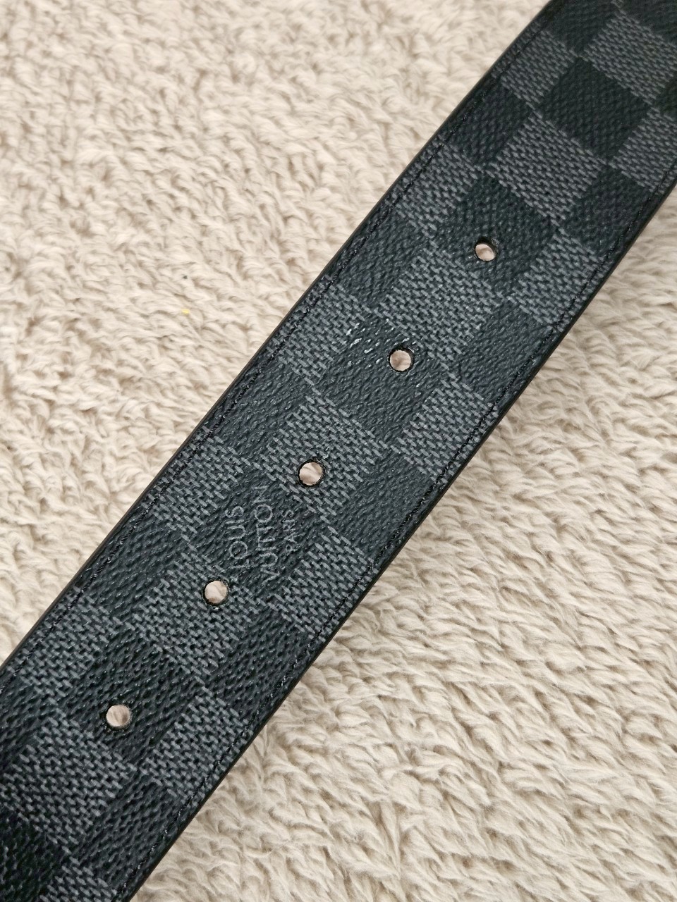 LV Initiales 40mm Damier Graphite Reversible Belt