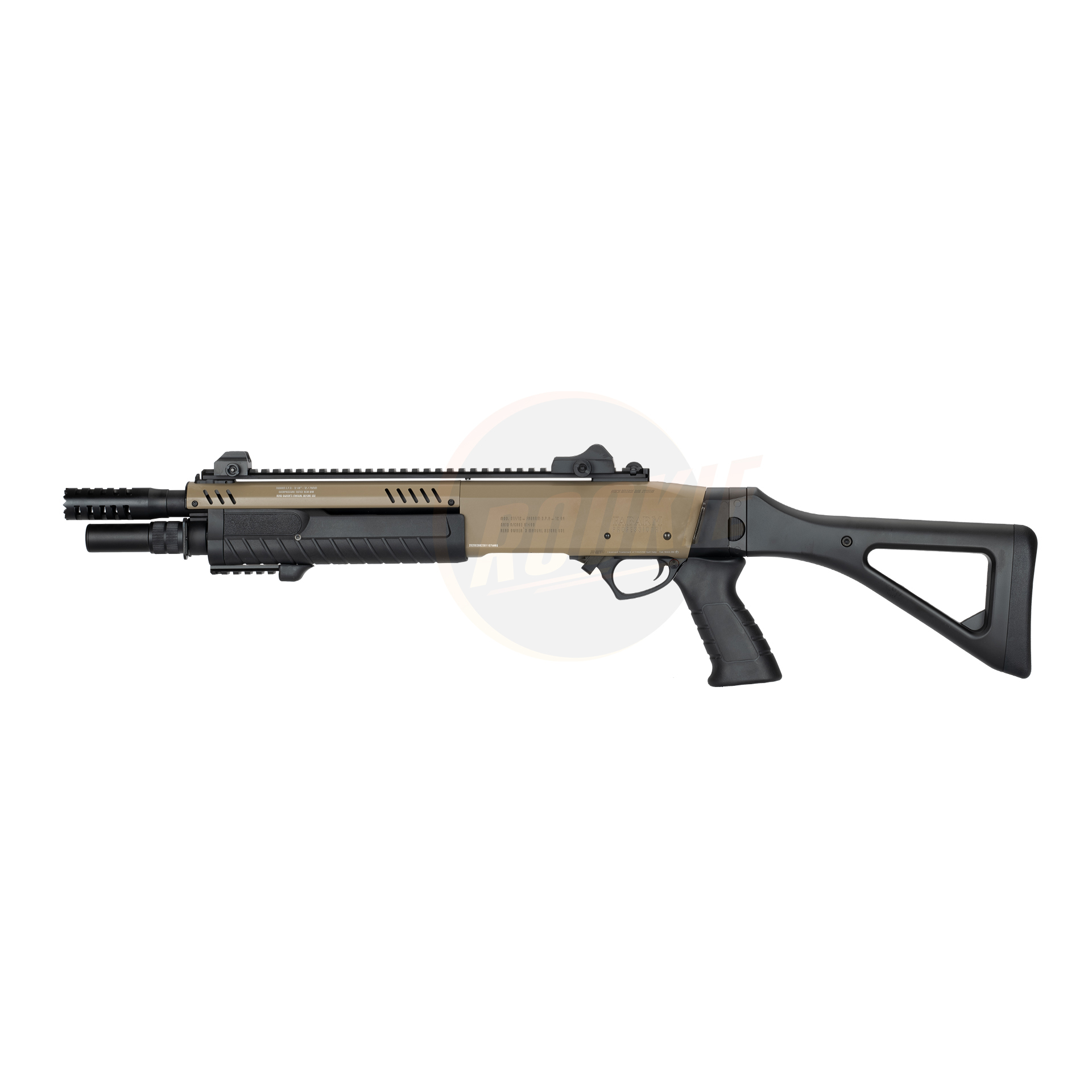 BO FABARM STF/12 Compact 11" Gas Pump Action Shotgun (FDE)