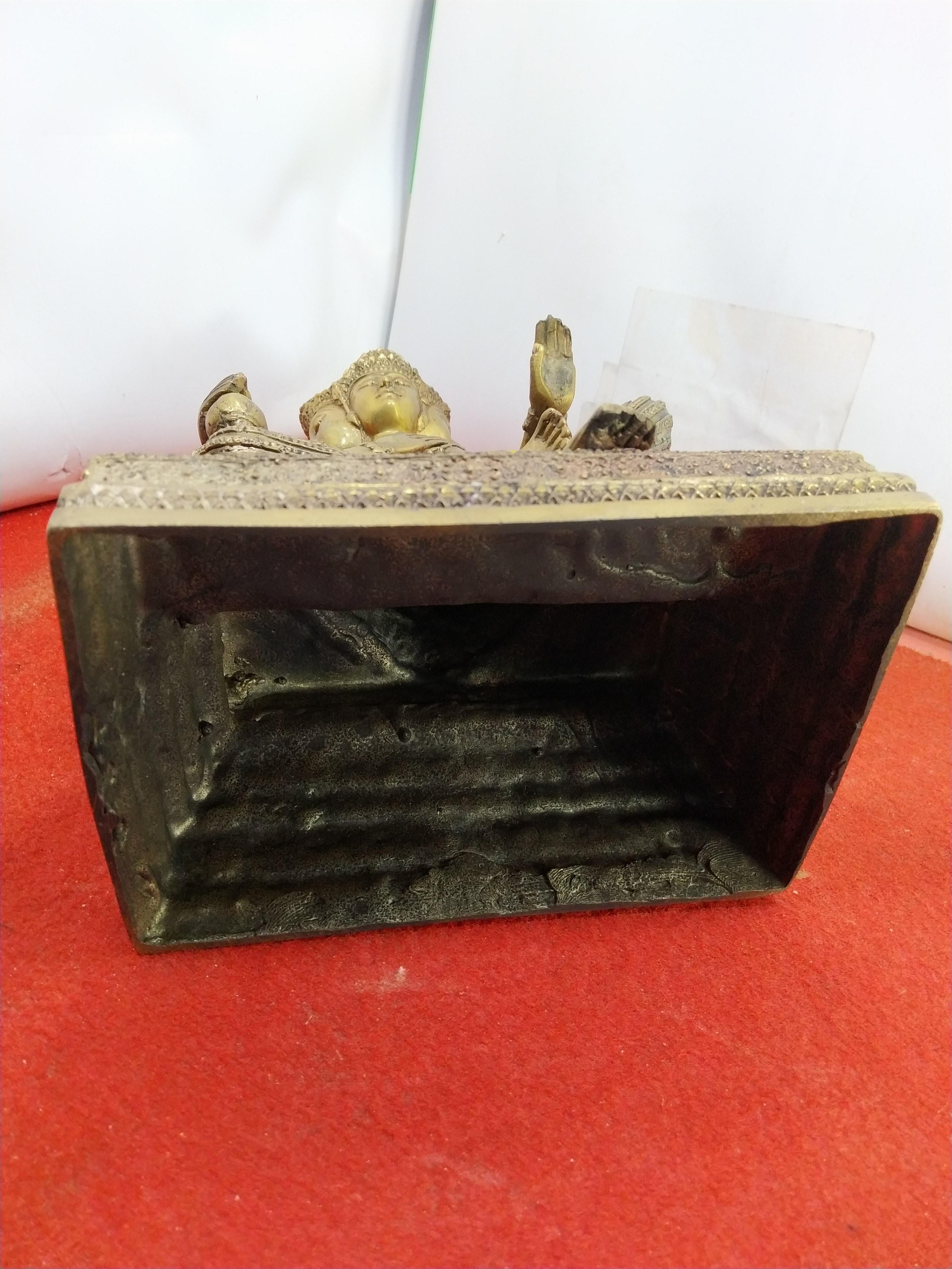 พระพรหม (ท้าวมหาพรหม) พระพรหมสี่หน้า เนื้อนวะโลหะ