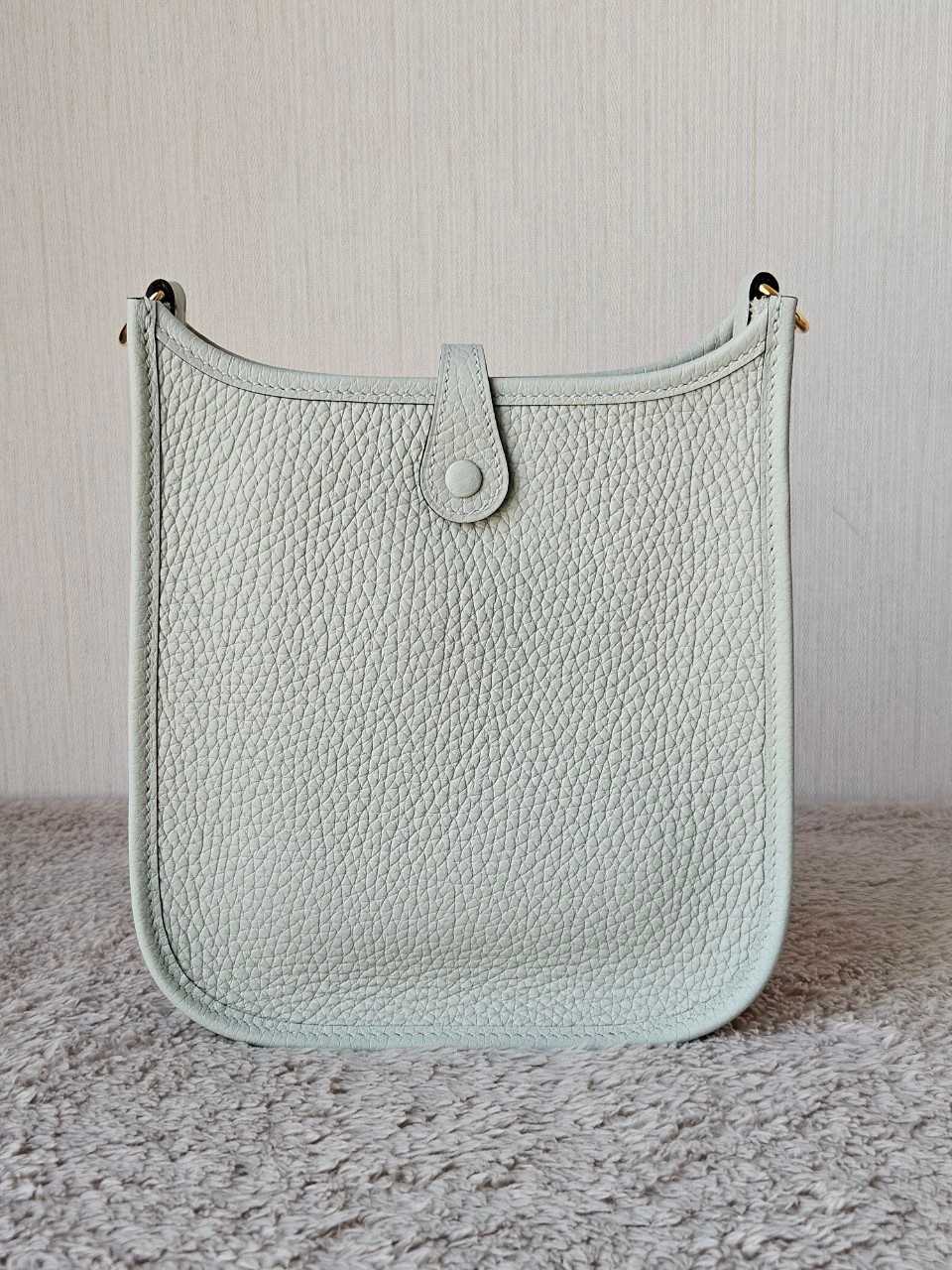 Hermes Evelyne mini size16 stamp B (2023) สี Gris Neve