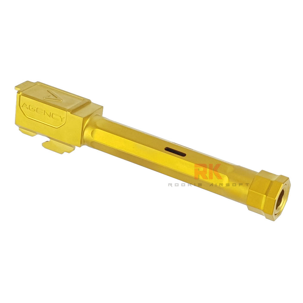 RWA Agency Arms Stainless Steel Threaded Outer Barrel for Marui G17 (Gold)