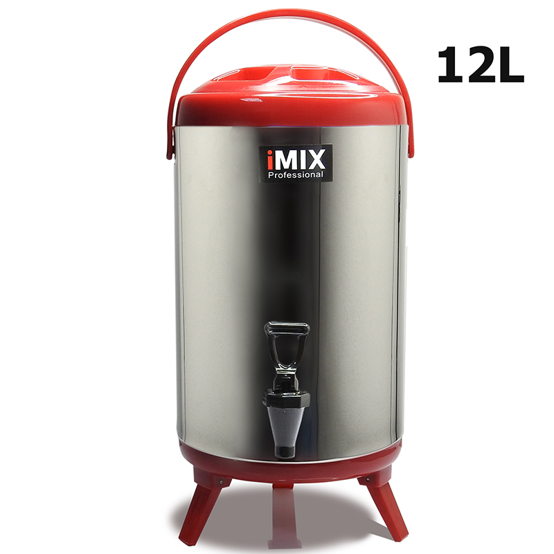 ถังเก็บชานม ถังจ่ายเครื่องดื่ม ถังคูลเลอร์ สแตนเลส 12 ลิตร