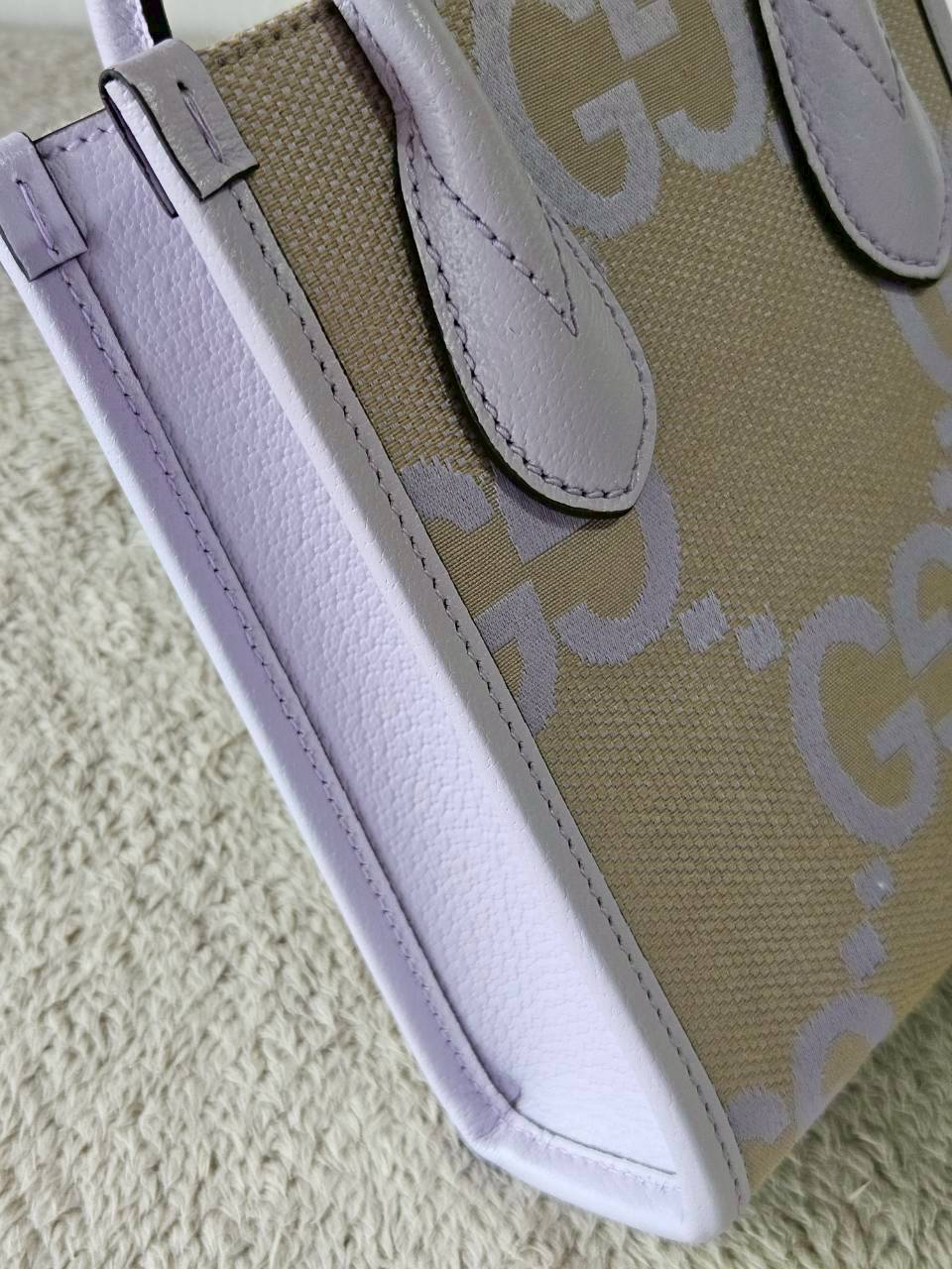 Gucci Jumbo GG Canvas Vertical Mini Tote