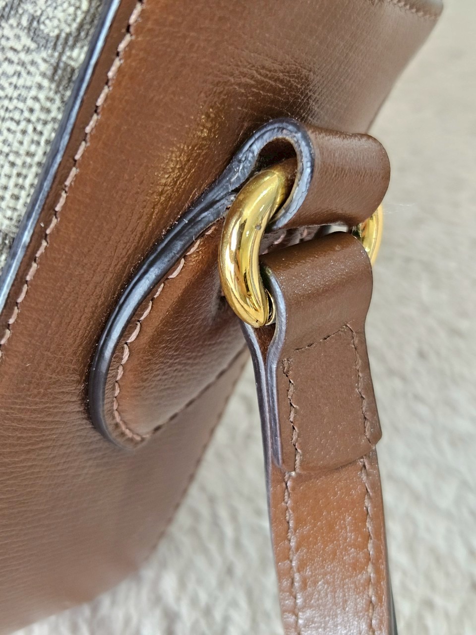 Gucci Horsebit Small Camera Brown