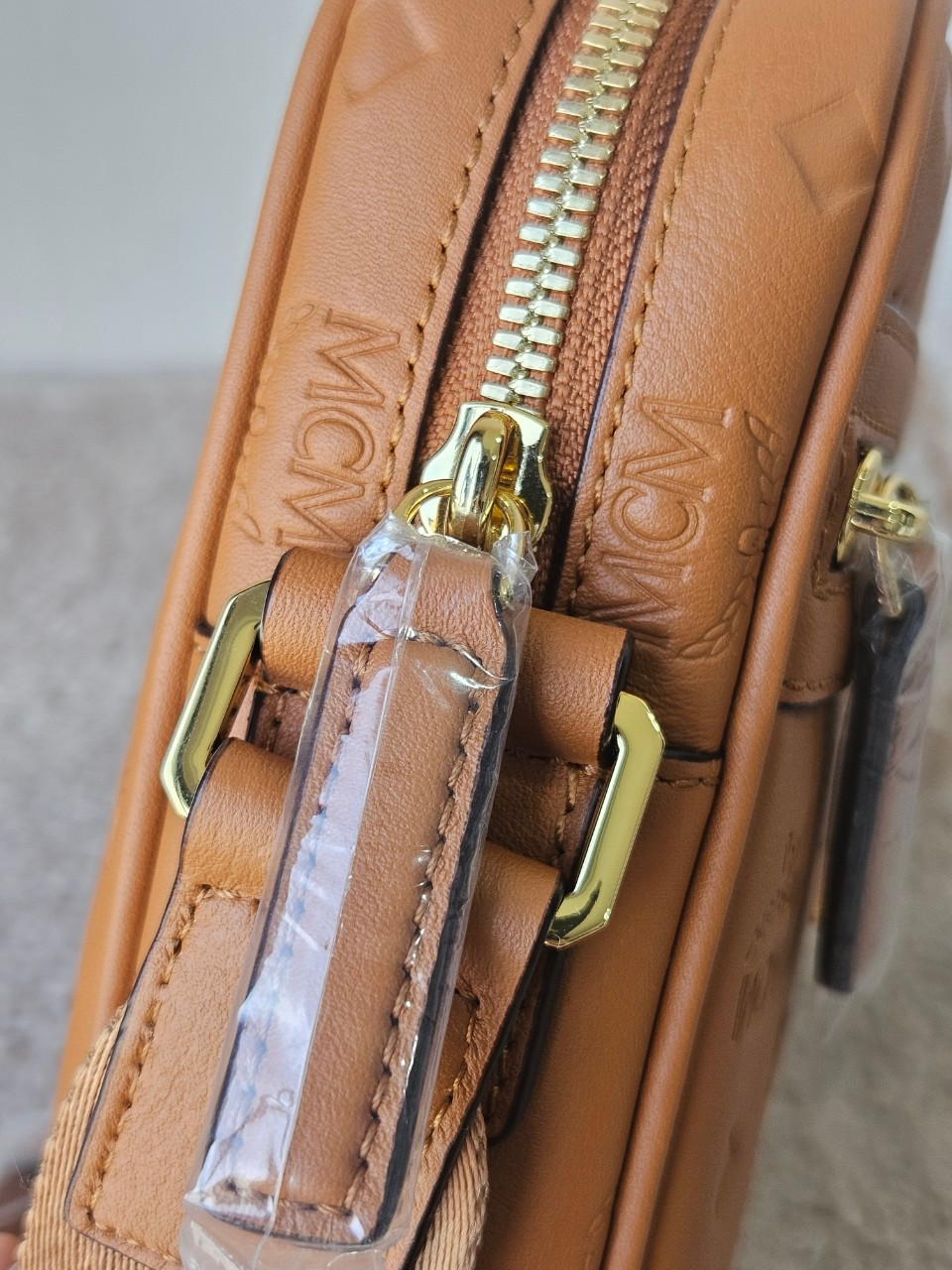 MCM Klassik Leather Crossbody Mini Bag