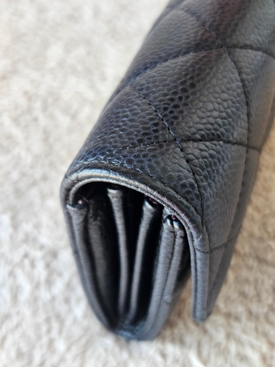 Chanel Sarah Black Cavier SHW