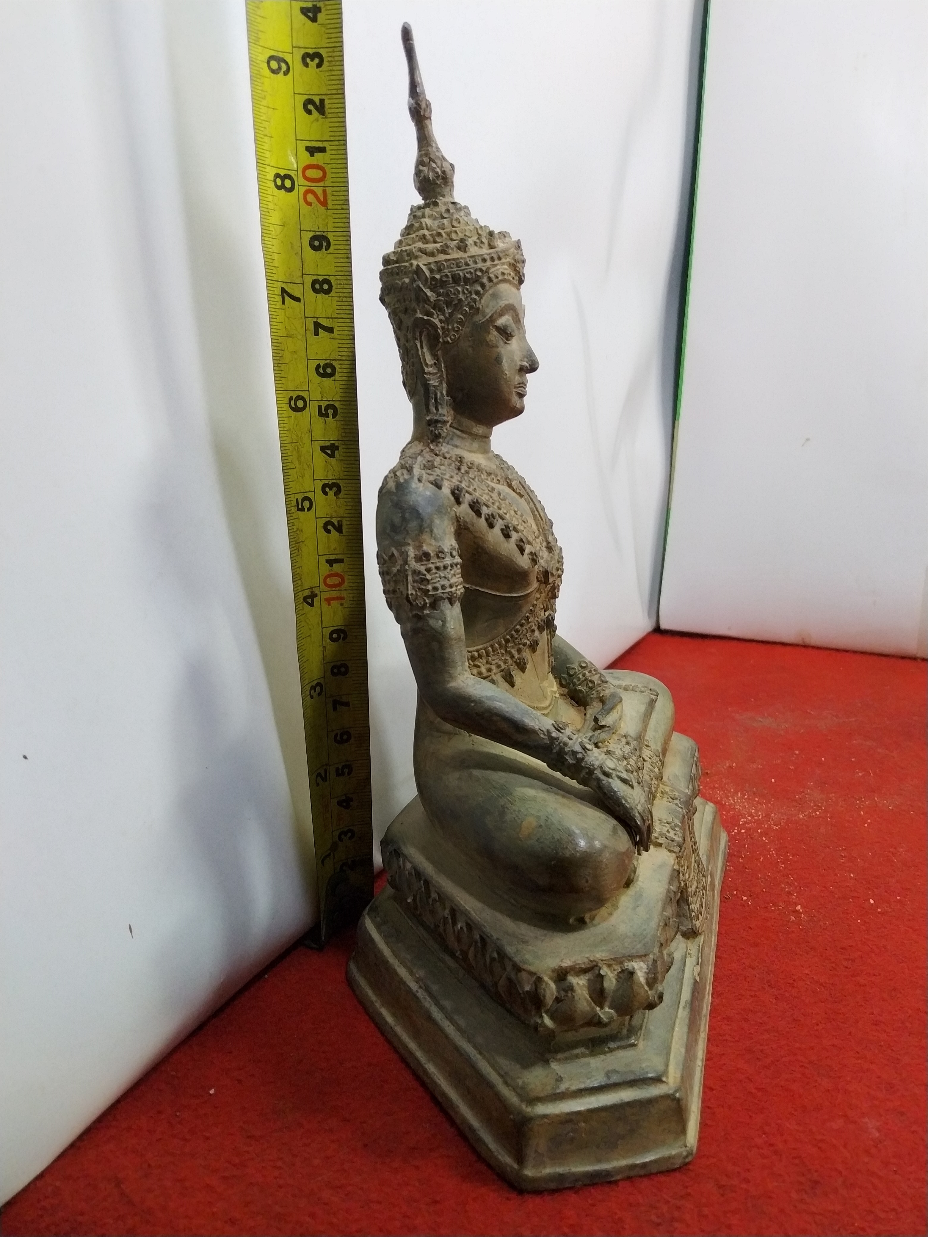 พระพุทธนิมิตรวิชิตมารโมลี ศรีสรรเพชญ์บรมไตรโลกนาถ(องค์จำลอง)เนื้อสำริดสภาพเก่า