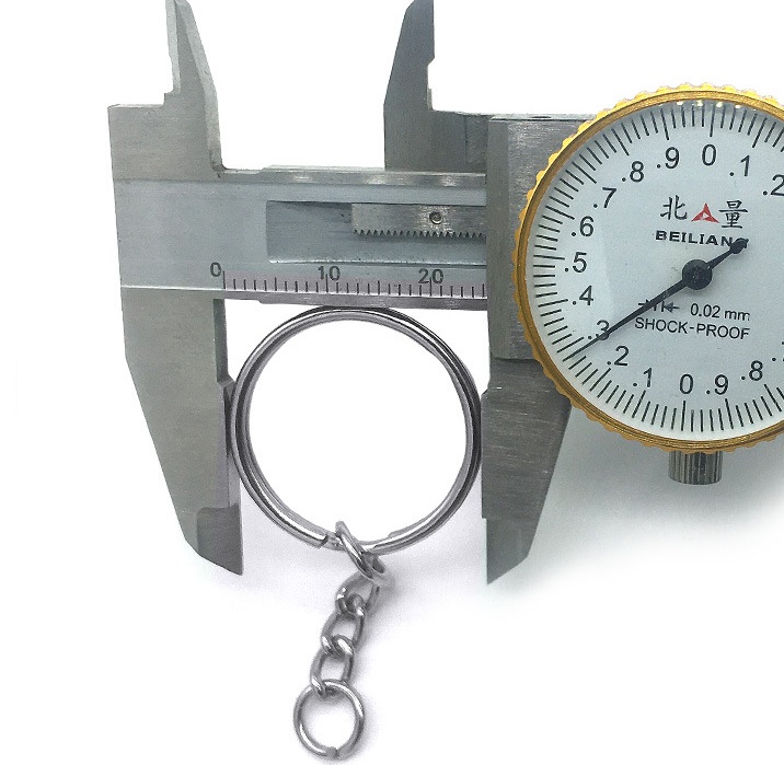 100ชิ้น, 500ชิ้น อะไหล่พวงกุญแจ พวงกุญแจ ห่วงพวงกุญแจ