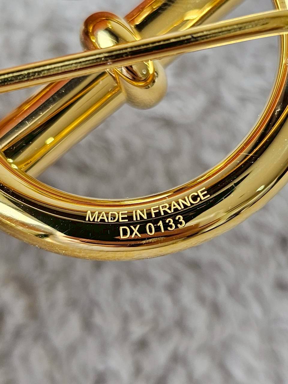 Hermes Belt สายสีเขียว/น้ำเงิน หัวกลมทอง