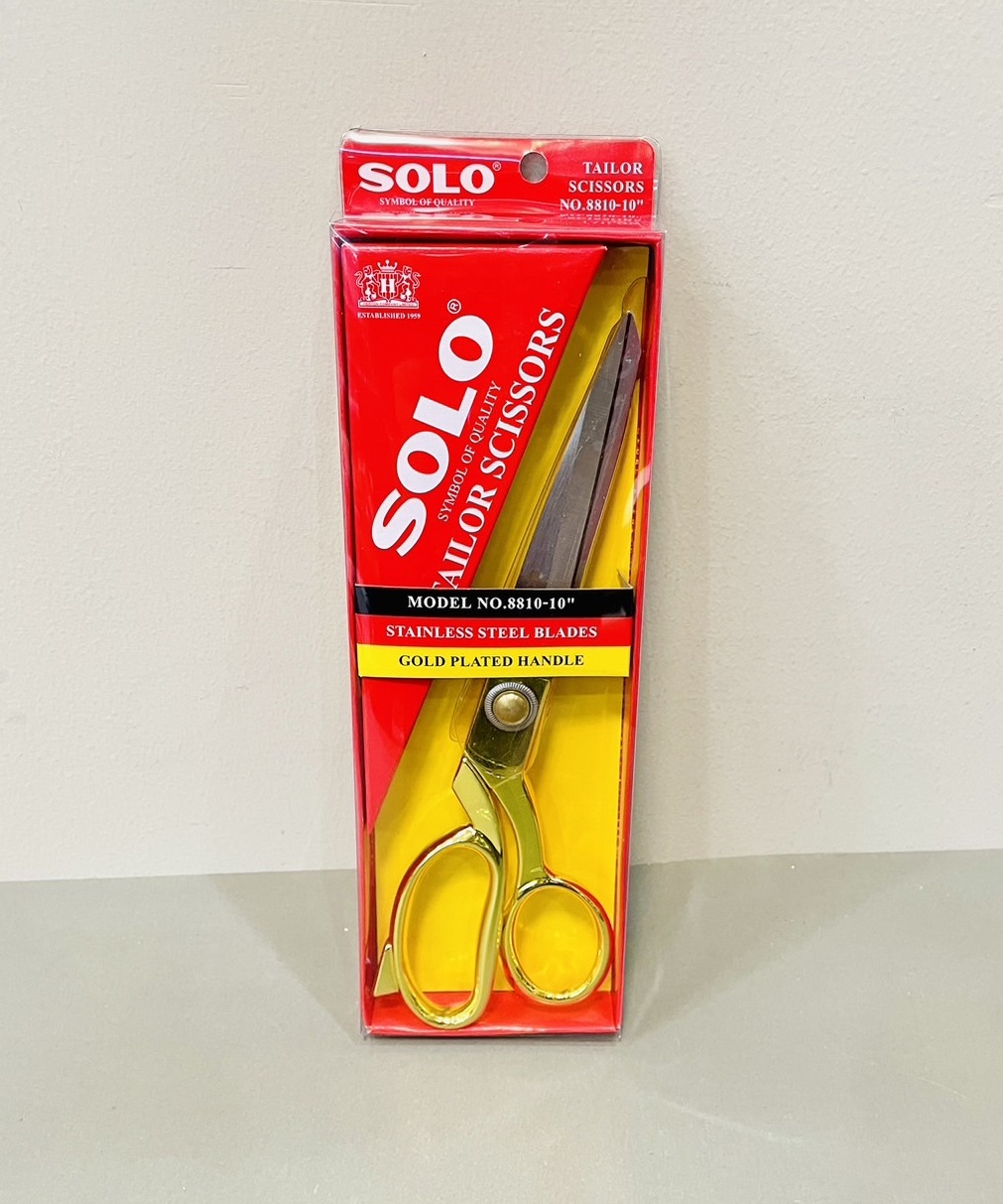 กรรไกรตัดผ้าสีทอง STL #8810 10" Solo