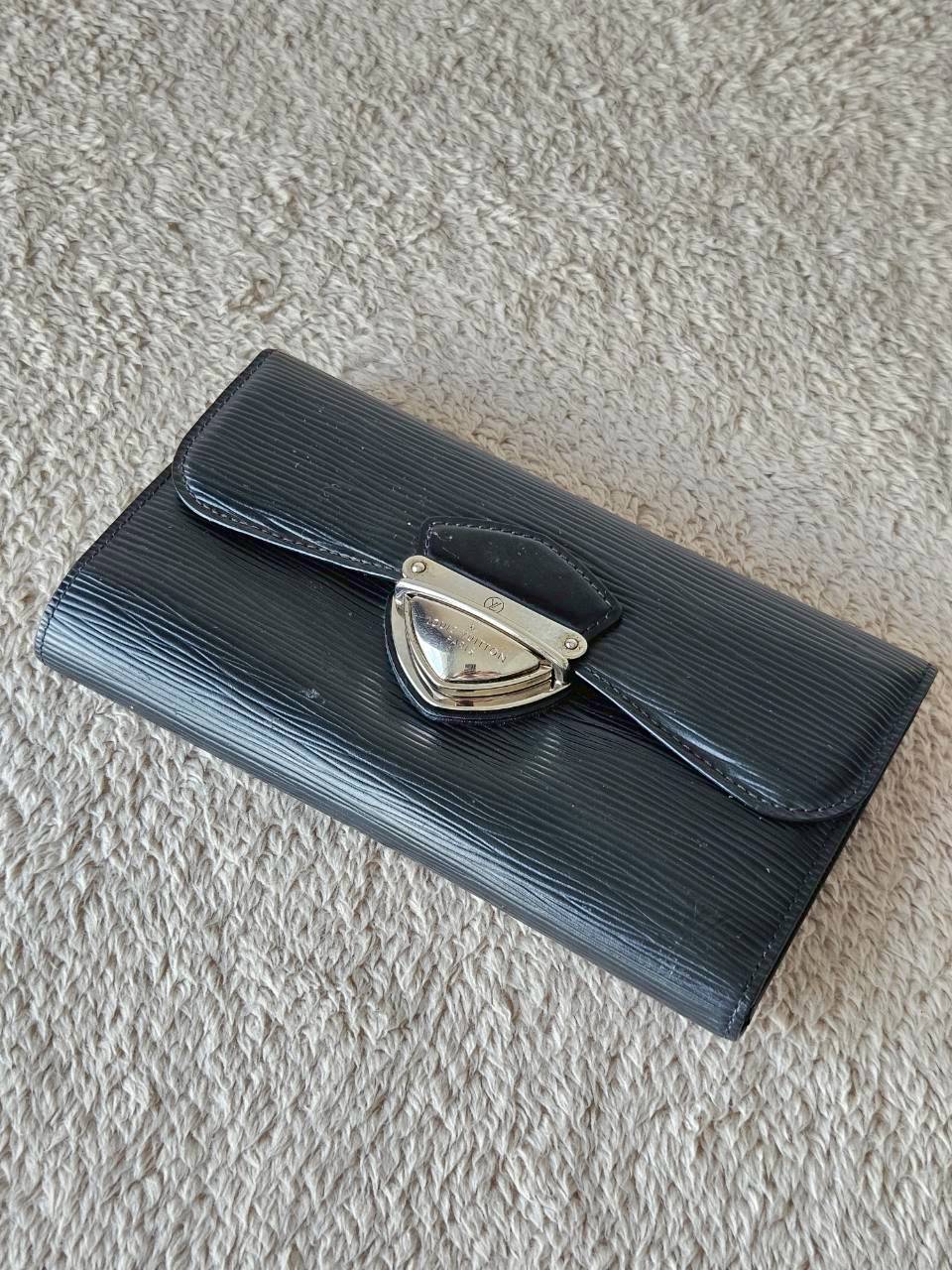 LV Eugenie Black Epi Wallet