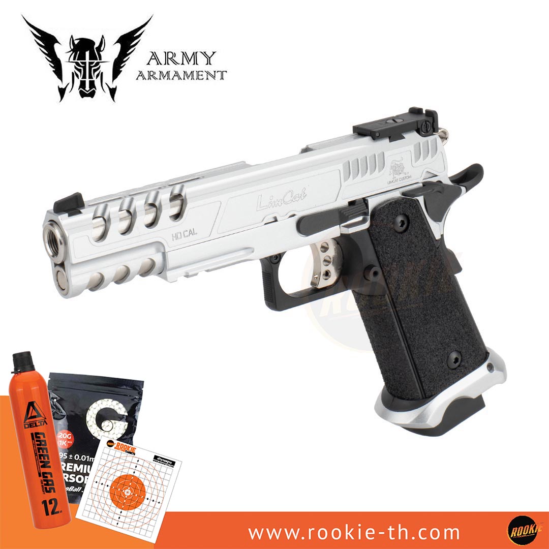 Army Armament R616-1 LimCat SpeedCat 5.1 GBB (Silver)