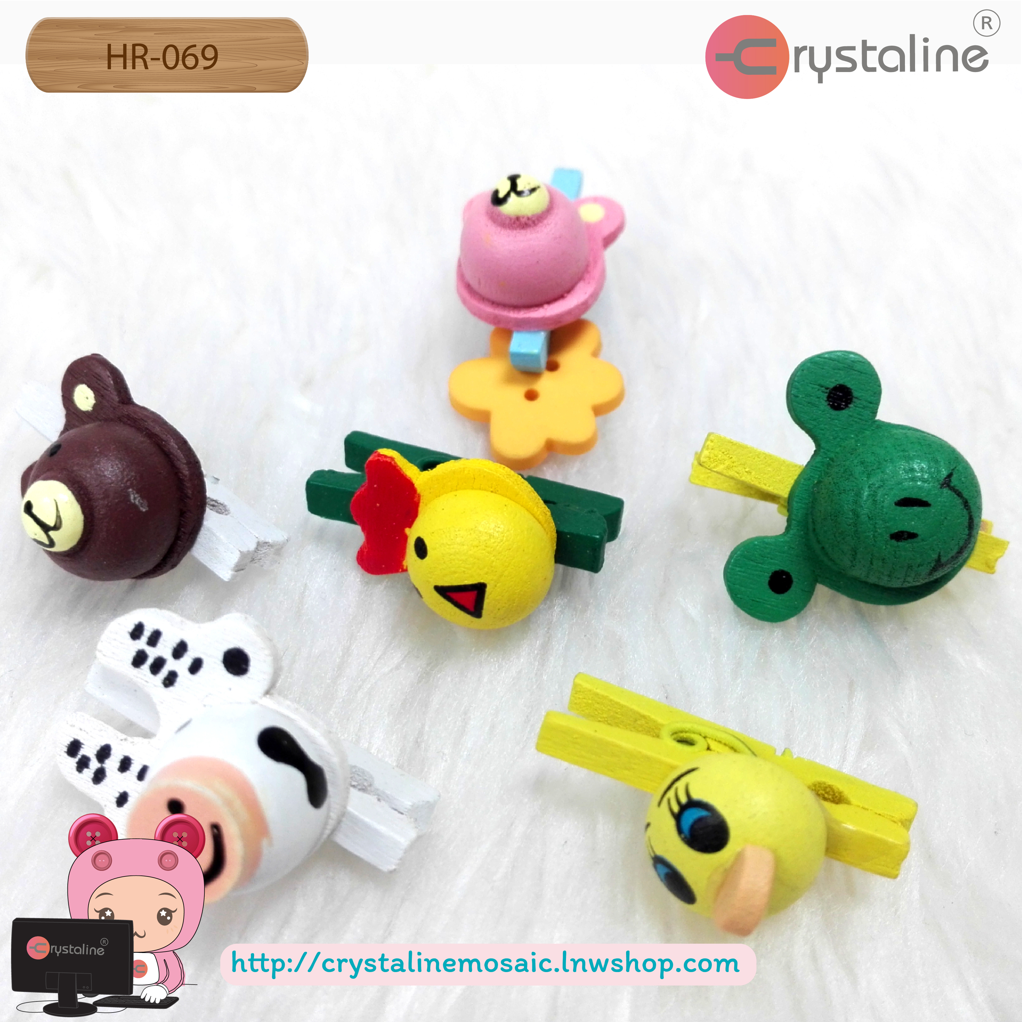 Wood clip - Assorted (25pcs/pack)