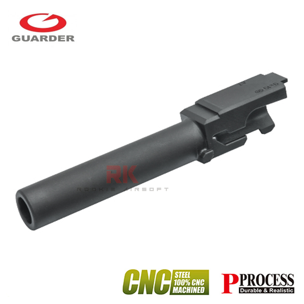 Guarder CNC Steel Outer Barrel for Marui G19 Gen4 (Black)
