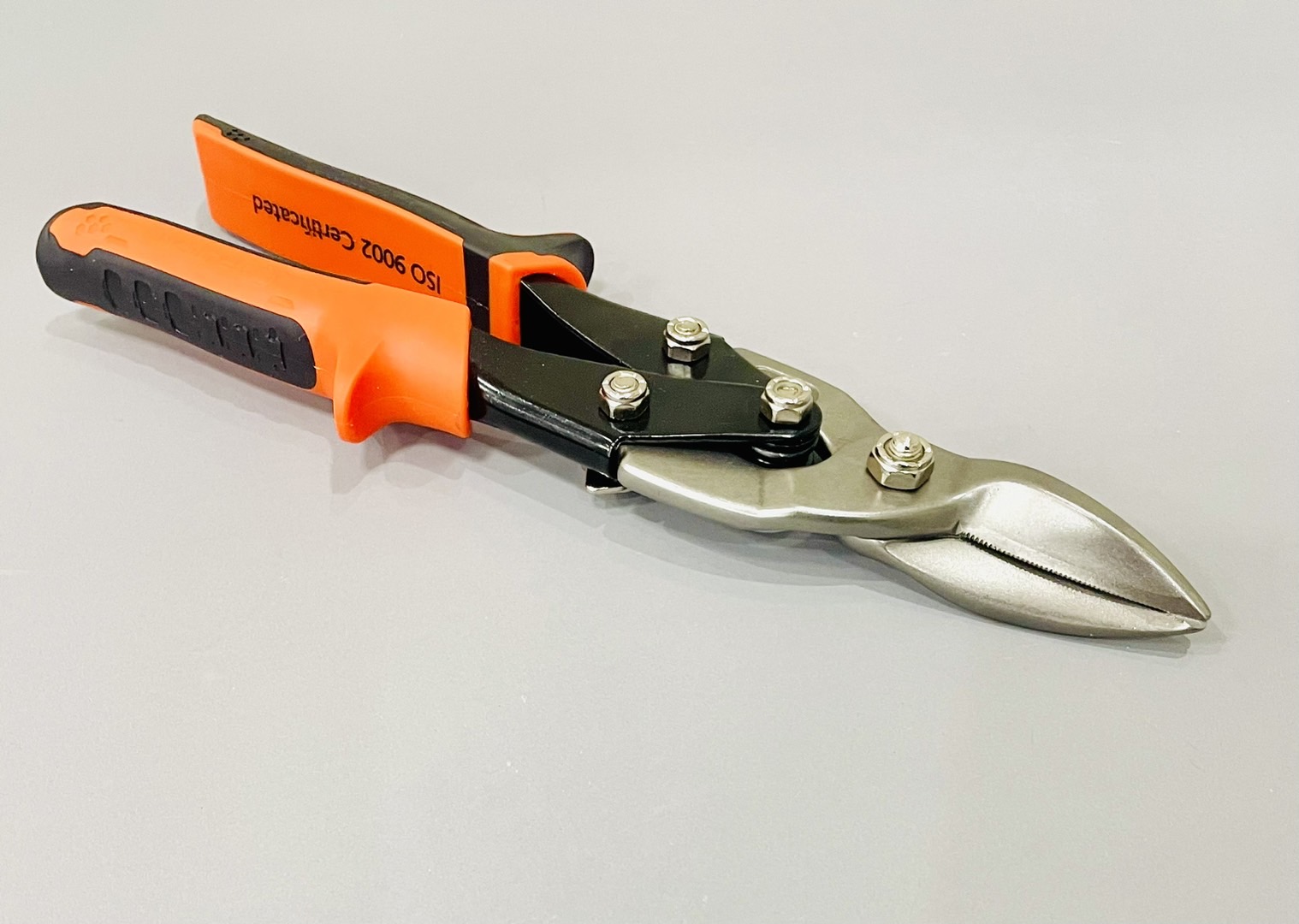 กรรไกรตัดเหล็กแผ่น พัมคิน ปากตรง 10"