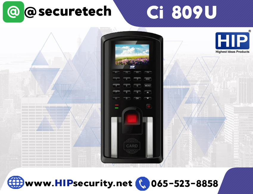 เครื่องสแกนลายนิ้วมือ HIP Fingprint U & 8 Series รุ่น Ci 809U