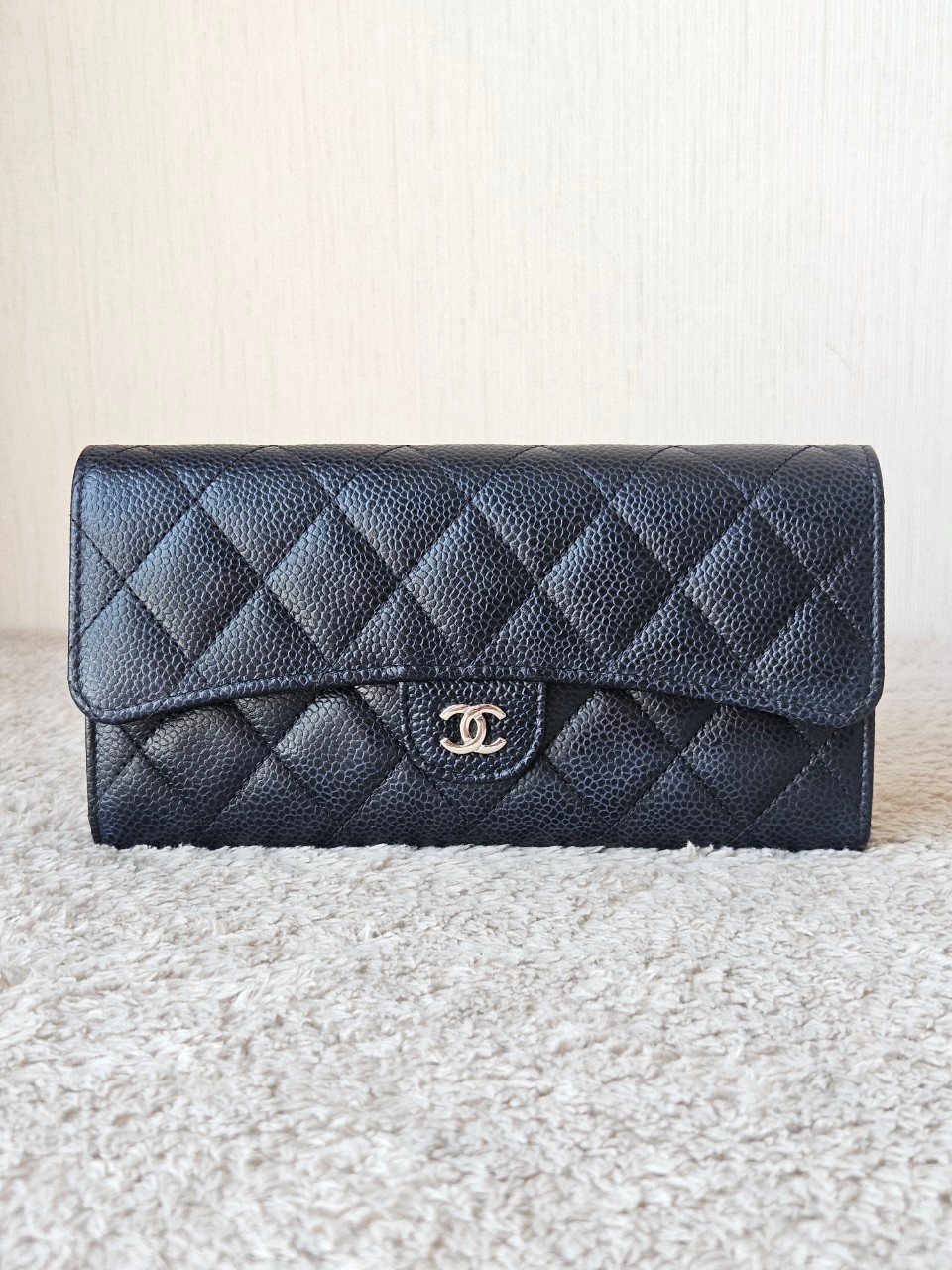 Chanel Sarah Black Cavier SHW