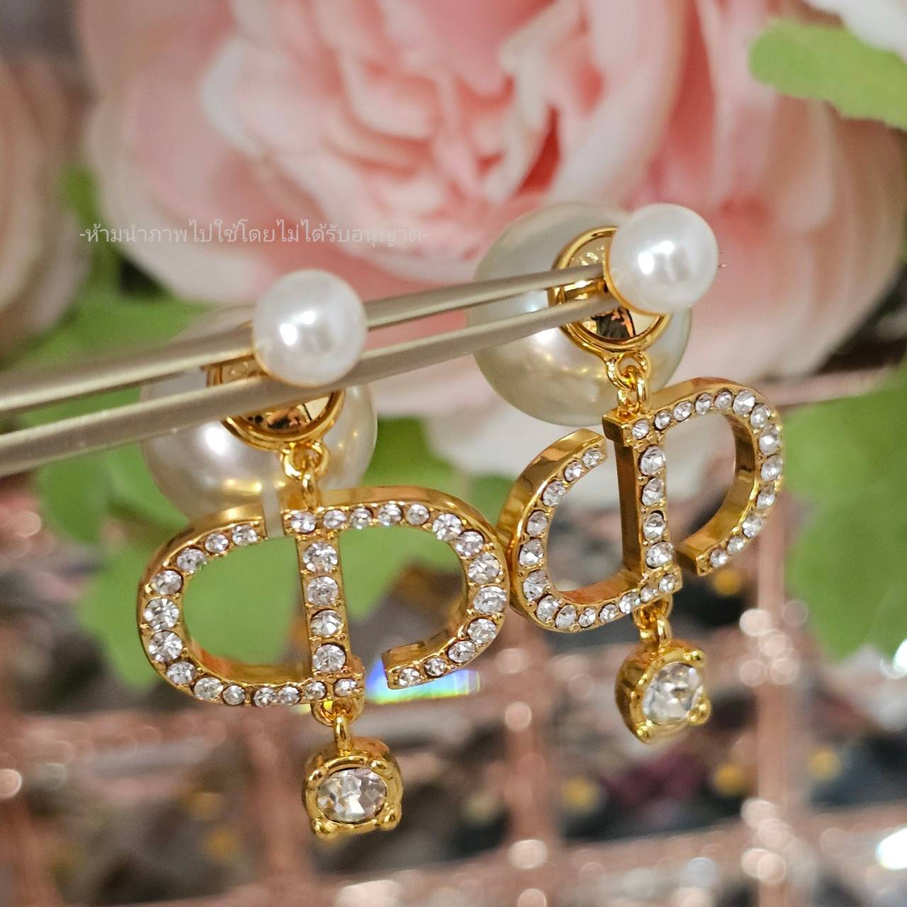 ต่างหูดิออ dior tribales earrings ต่างหูมุกดิออร์