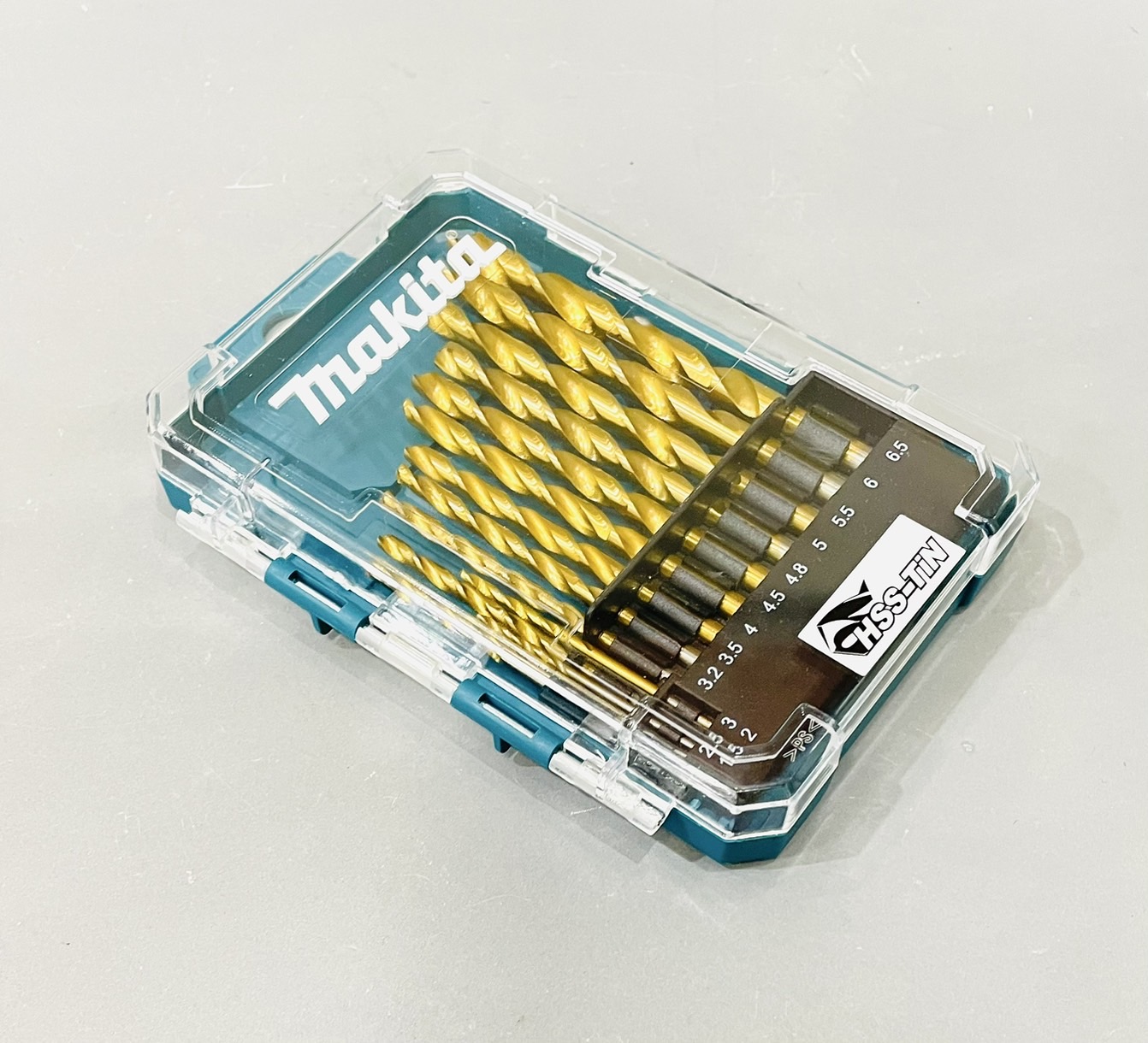 ดอกสว่านเจาะเหล็ก HSS สีทอง Makita 13ตัวชุด(มิล) D-72855