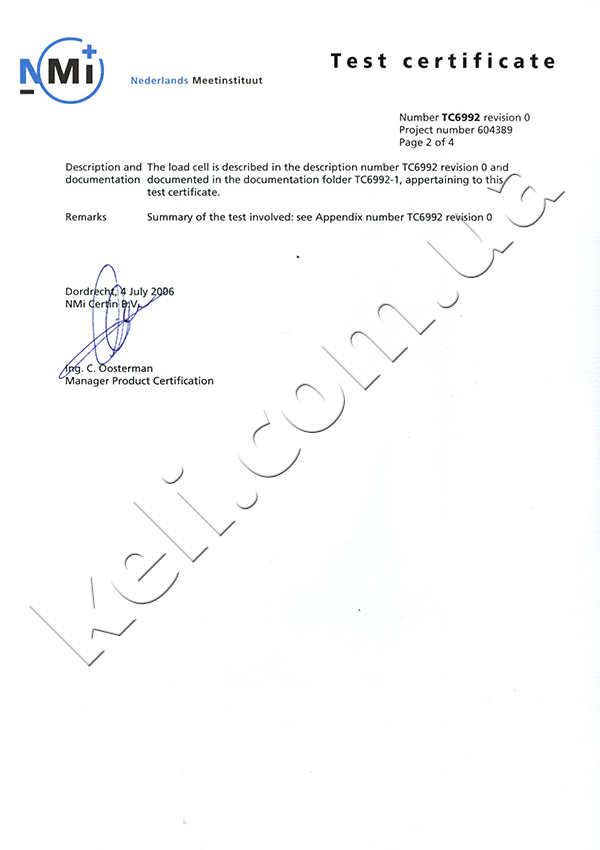 KELI LOAD CELL FOR TRUCK SCALE (สำหรับเครื่องชั่งรถบรรทุก) QS